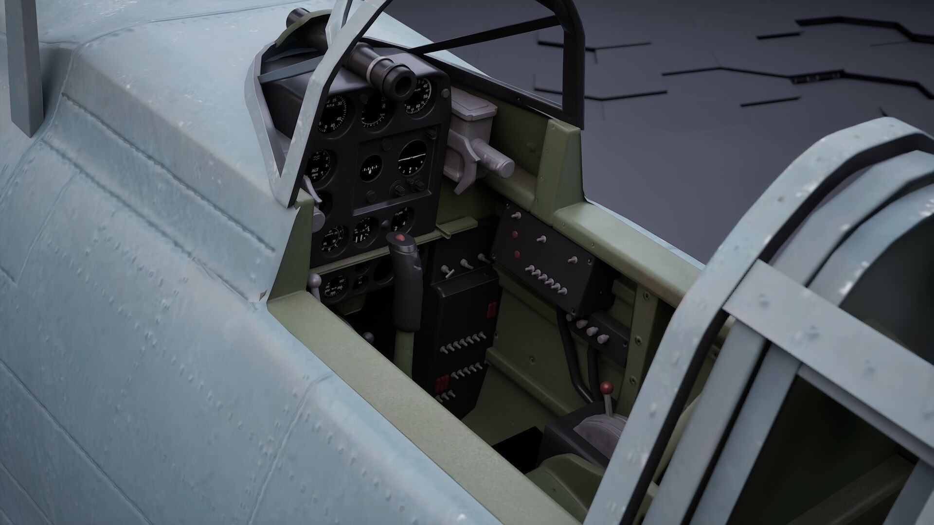 Douglas SBD Dauntless - US ww2 dive bomber 3D model_9