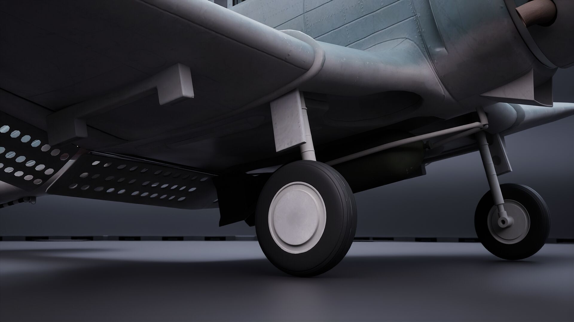 Douglas SBD Dauntless - US ww2 dive bomber 3D model_7