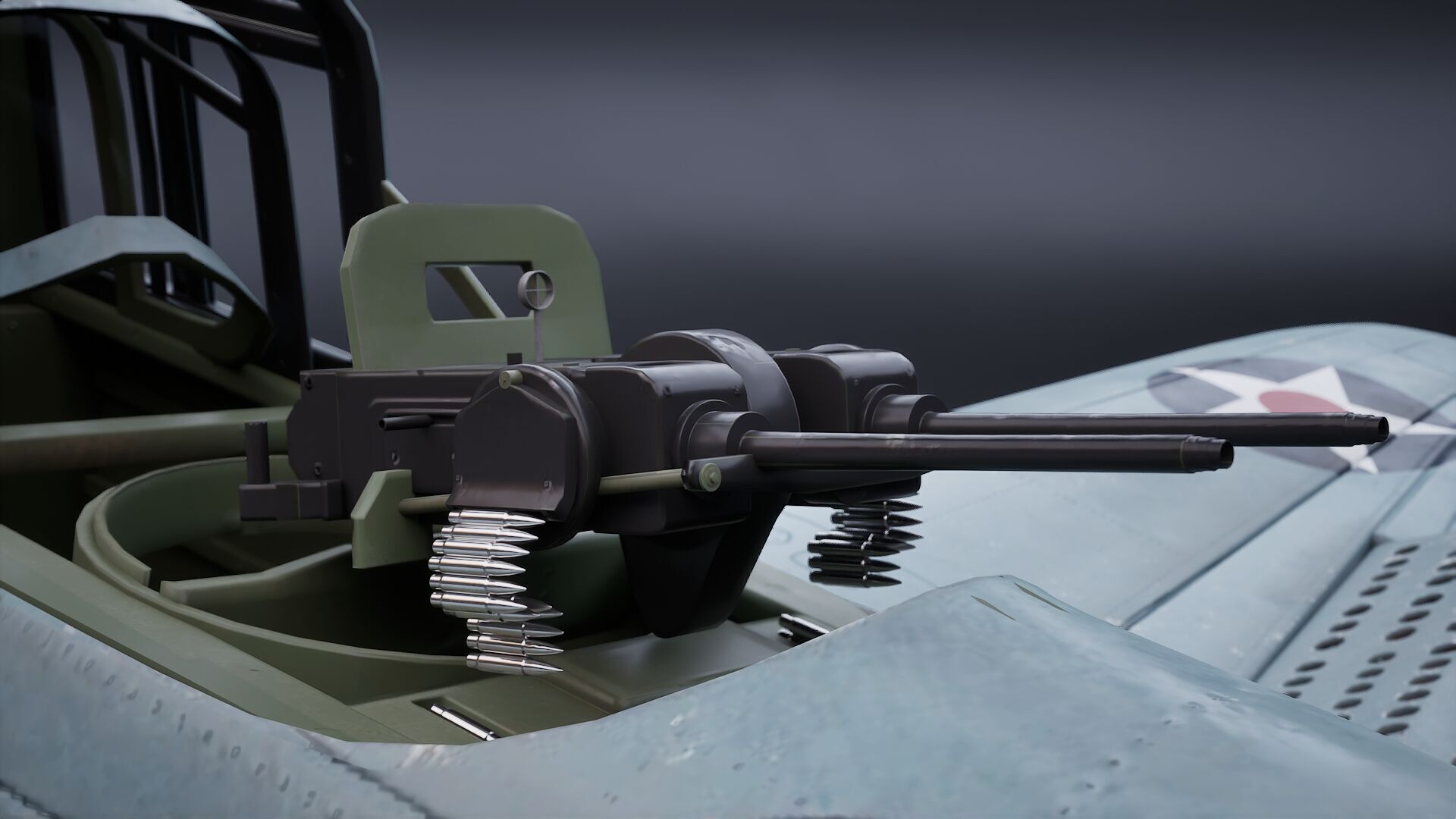 Douglas SBD Dauntless - US ww2 dive bomber 3D model_12