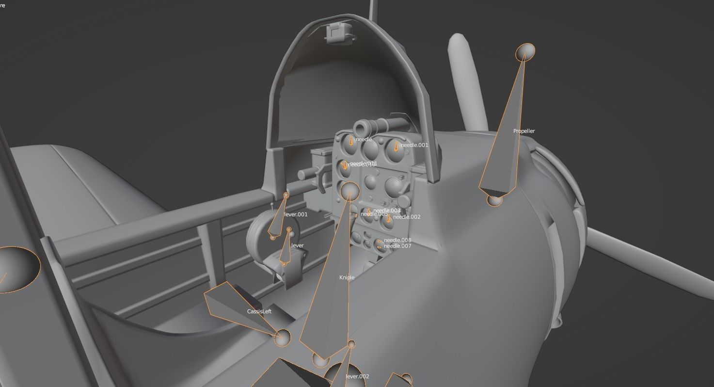 Douglas SBD Dauntless - US ww2 dive bomber 3D model_25