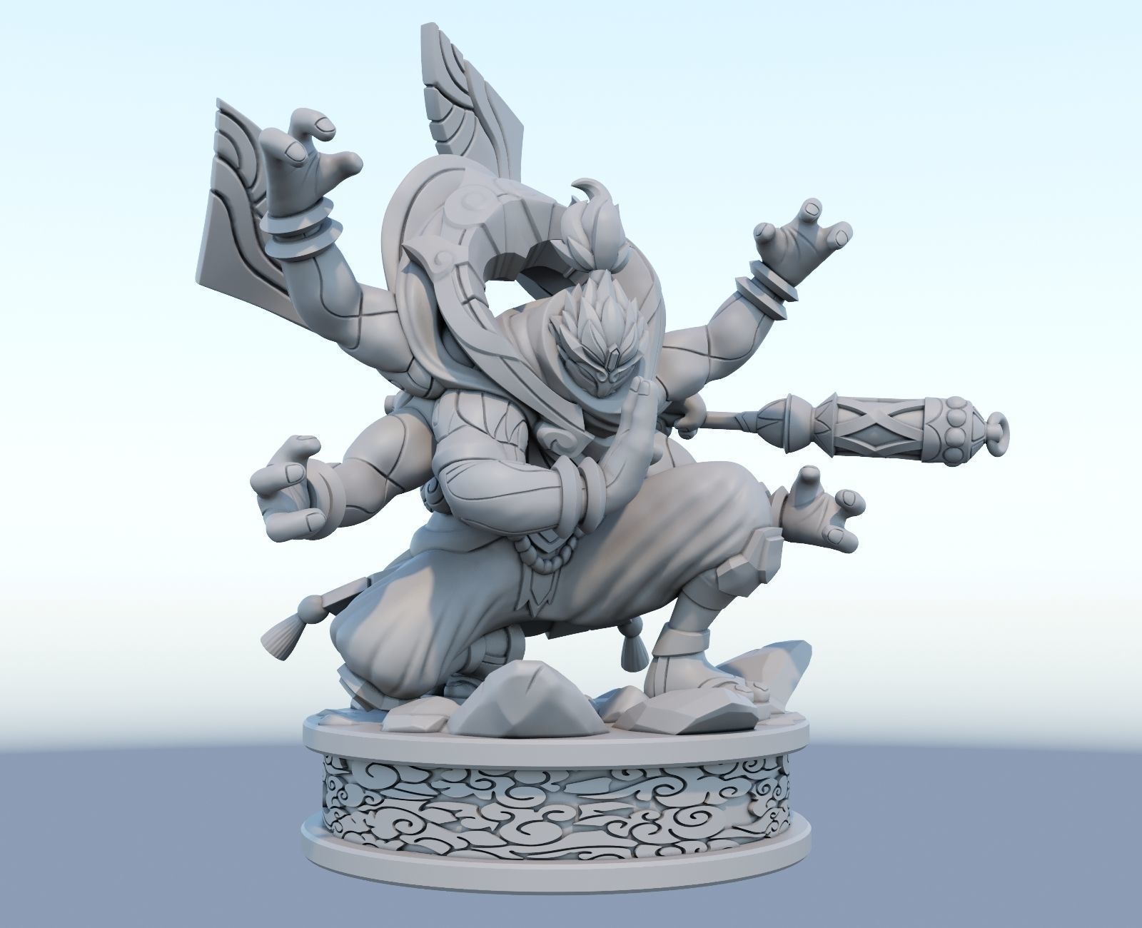 god staff jax league of legends 3d model 3D print model_8