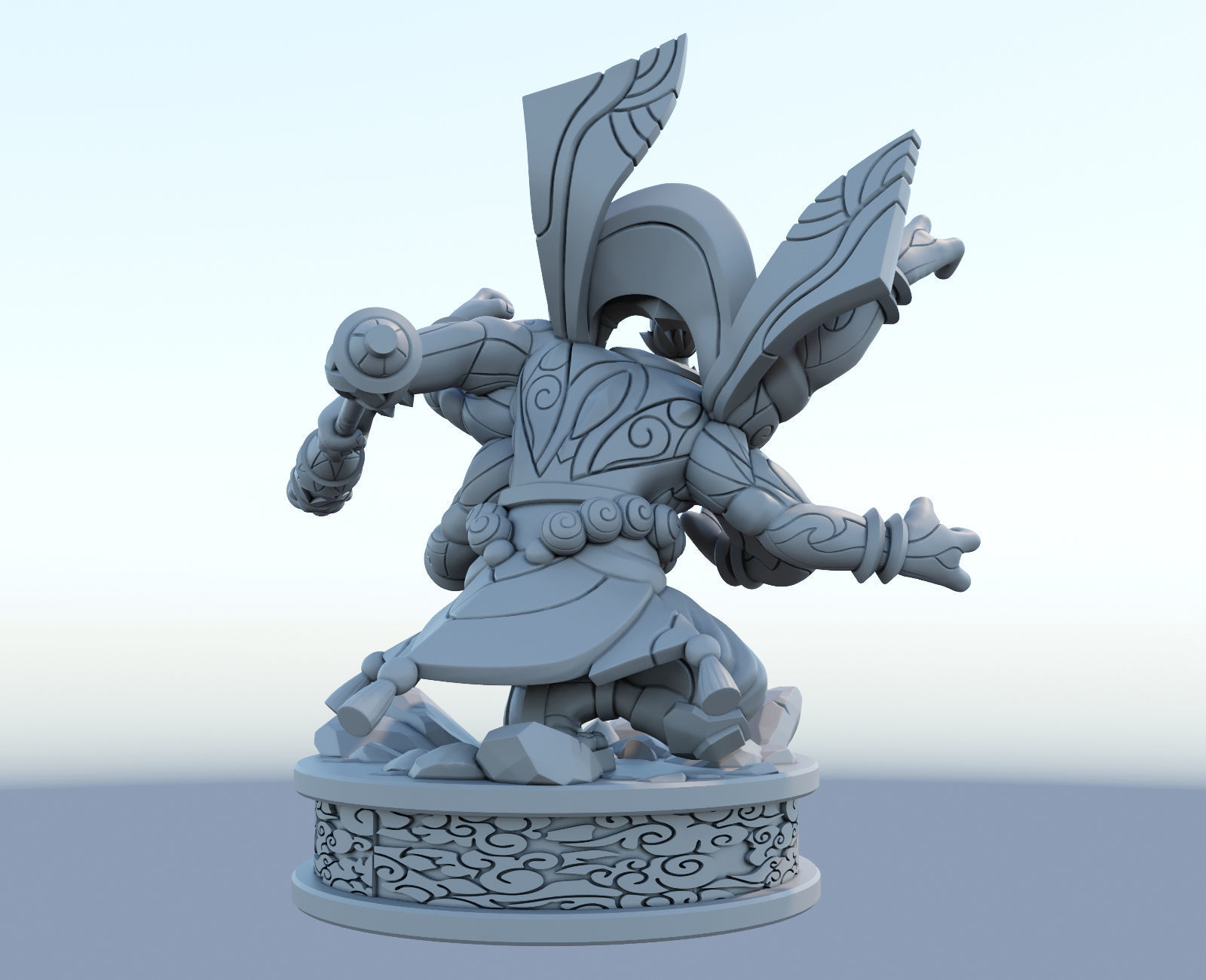 god staff jax league of legends 3d model 3D print model_6