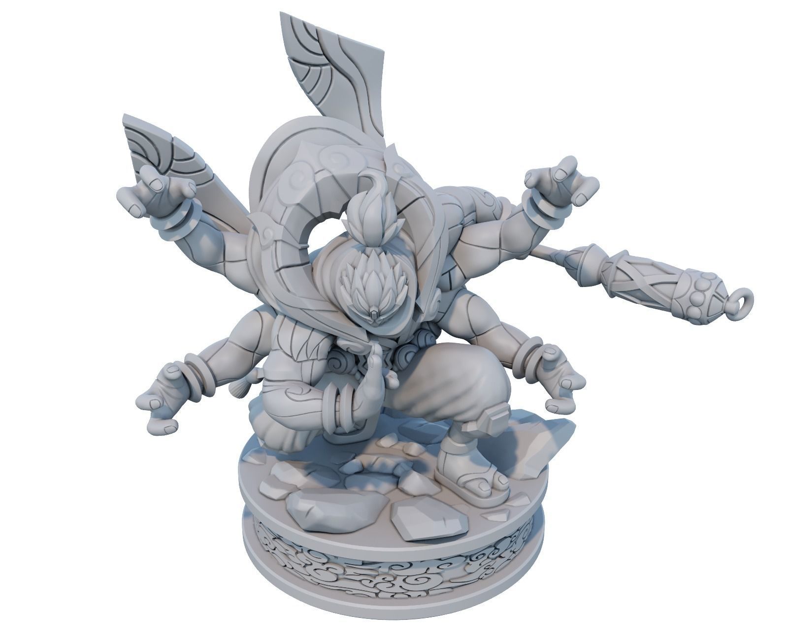 god staff jax league of legends 3d model 3D print model_2