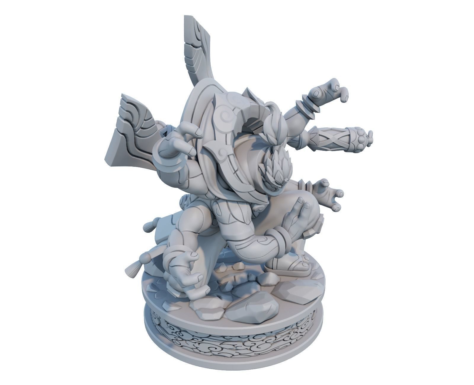 god staff jax league of legends 3d model 3D print model_1