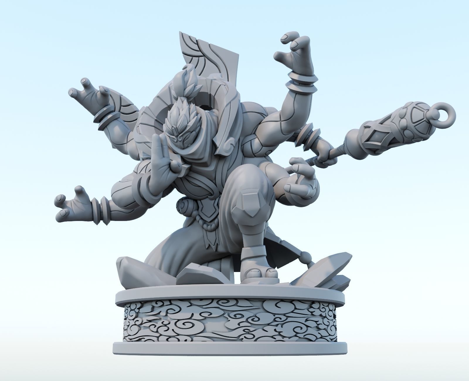 god staff jax league of legends 3d model 3D print model_10