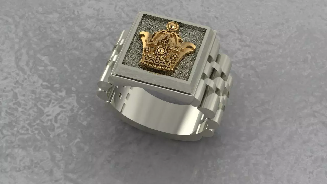 Men Fashion Ring 3D print model_0