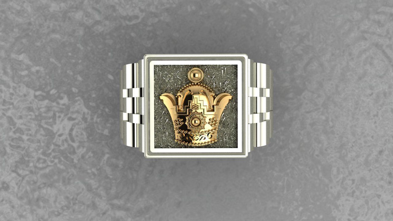 Men Fashion Ring 3D print model_3