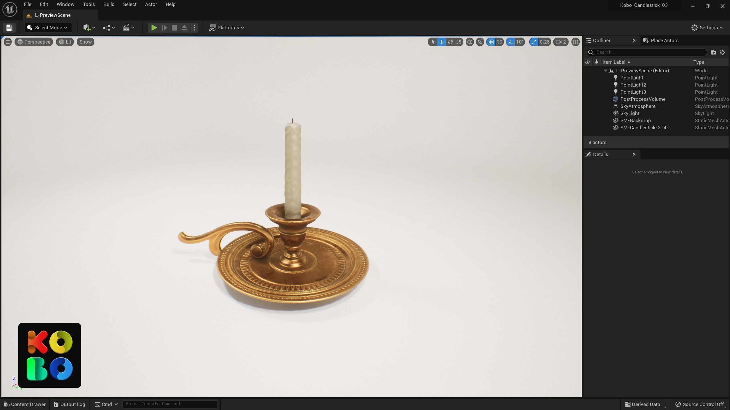 Ornamental Candlestick 03 - 4K 3D model_6