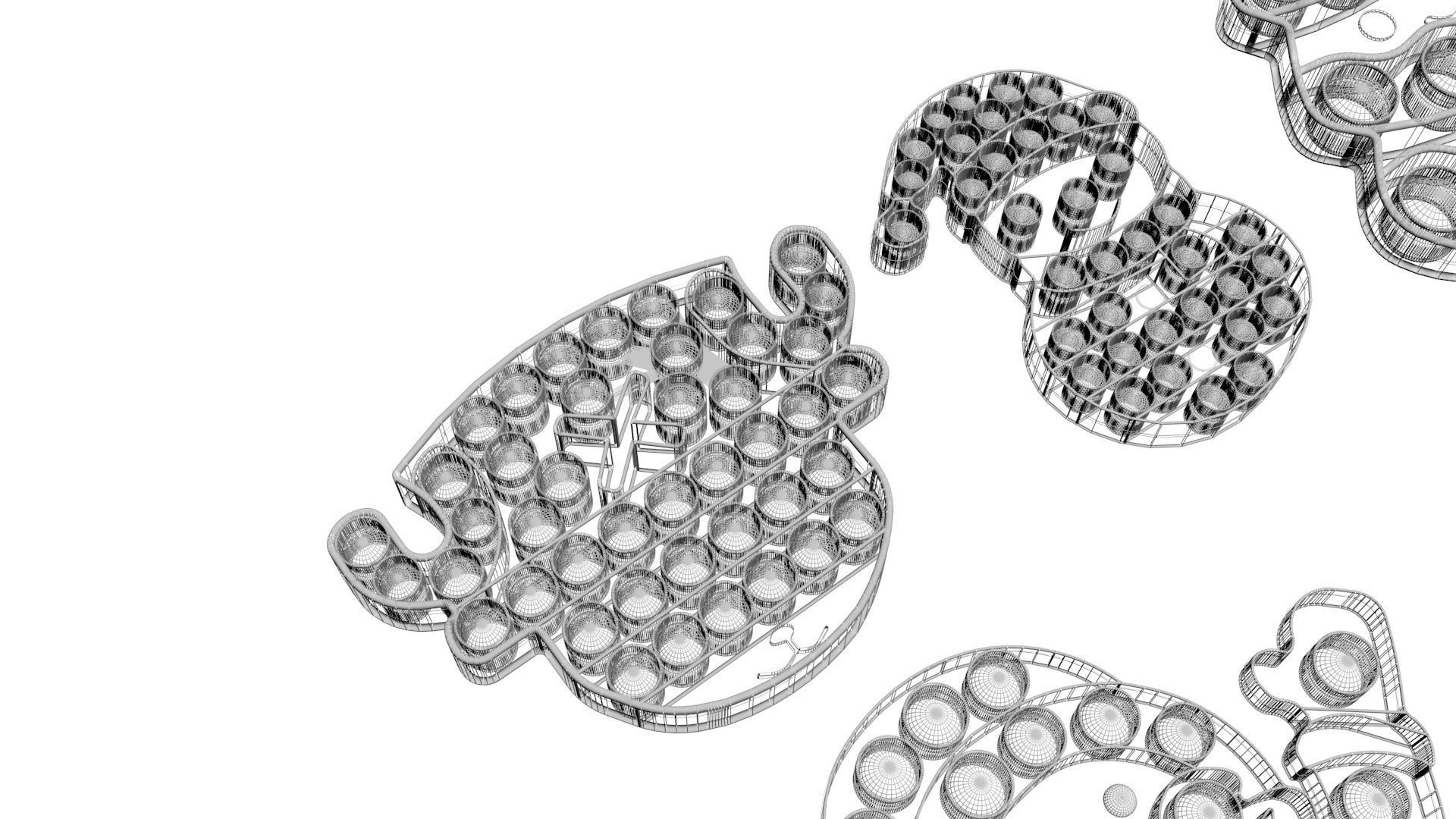 Christmas Pop It Fidget Toys Set 3D model_26