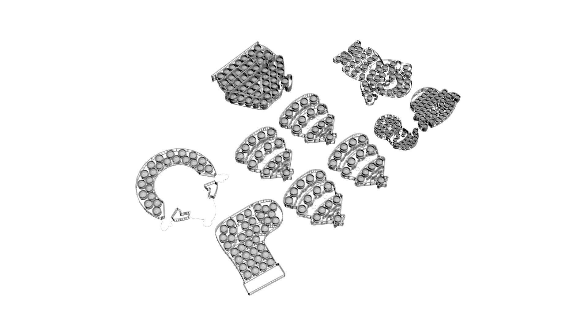 Christmas Pop It Fidget Toys Set 3D model_19