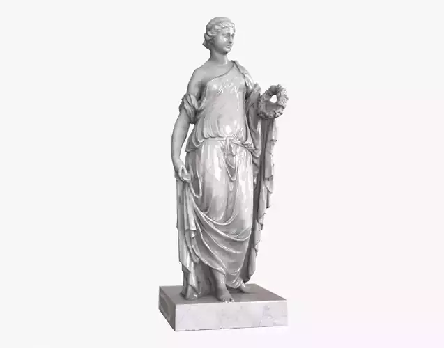 Roman Woman Statue - Marble