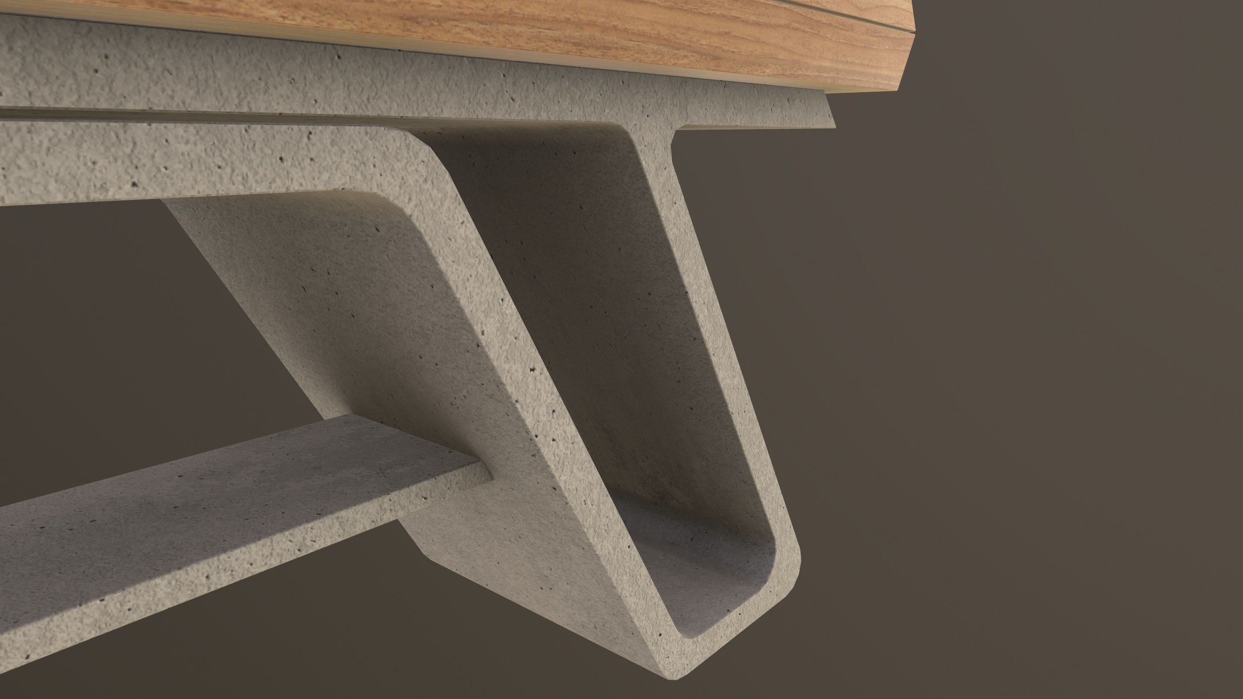 Modern Bench 3D Model VR AR  Low-poly 3D model_12