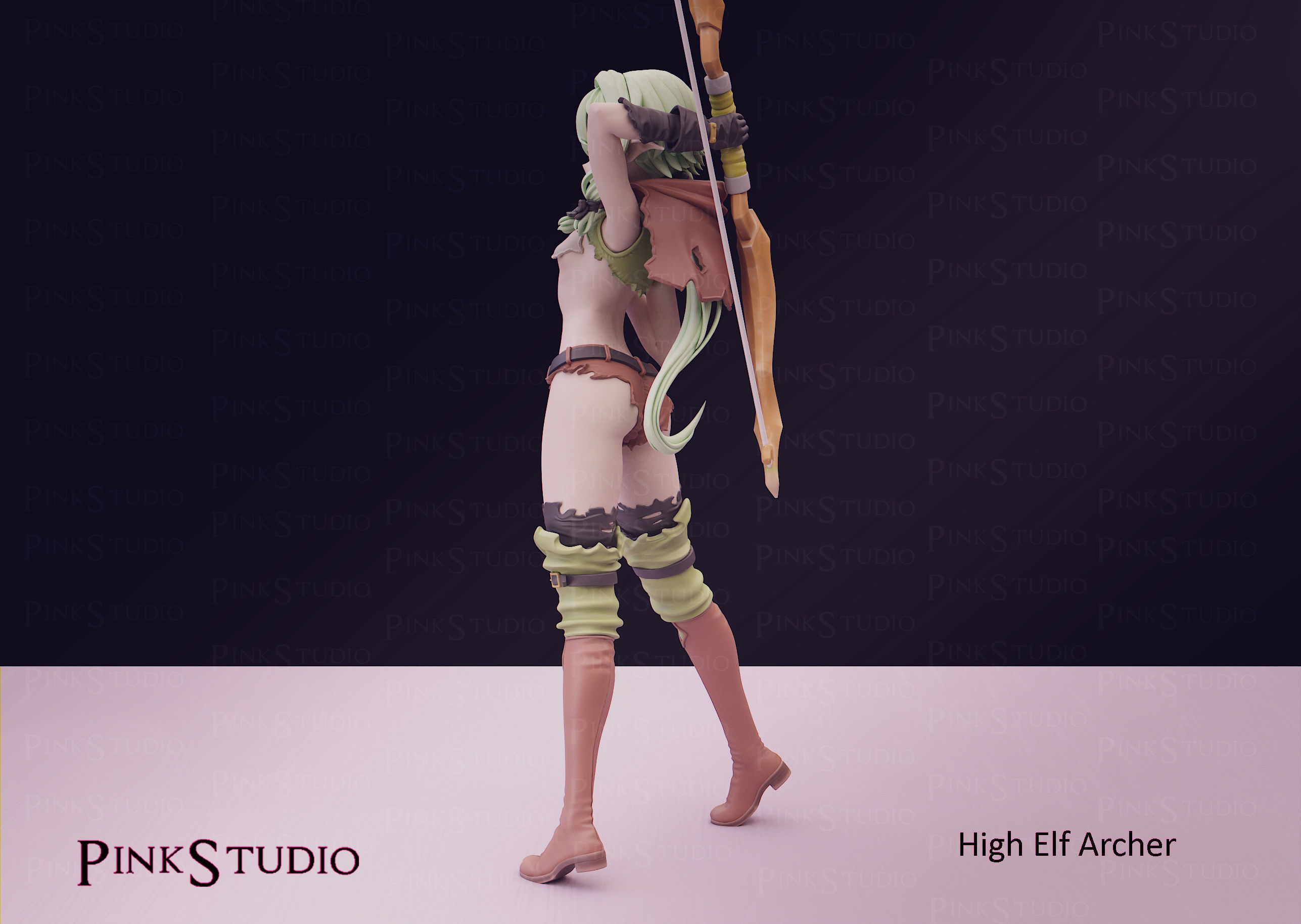 Goblin slayer - High Elf Archer 3D print model_8