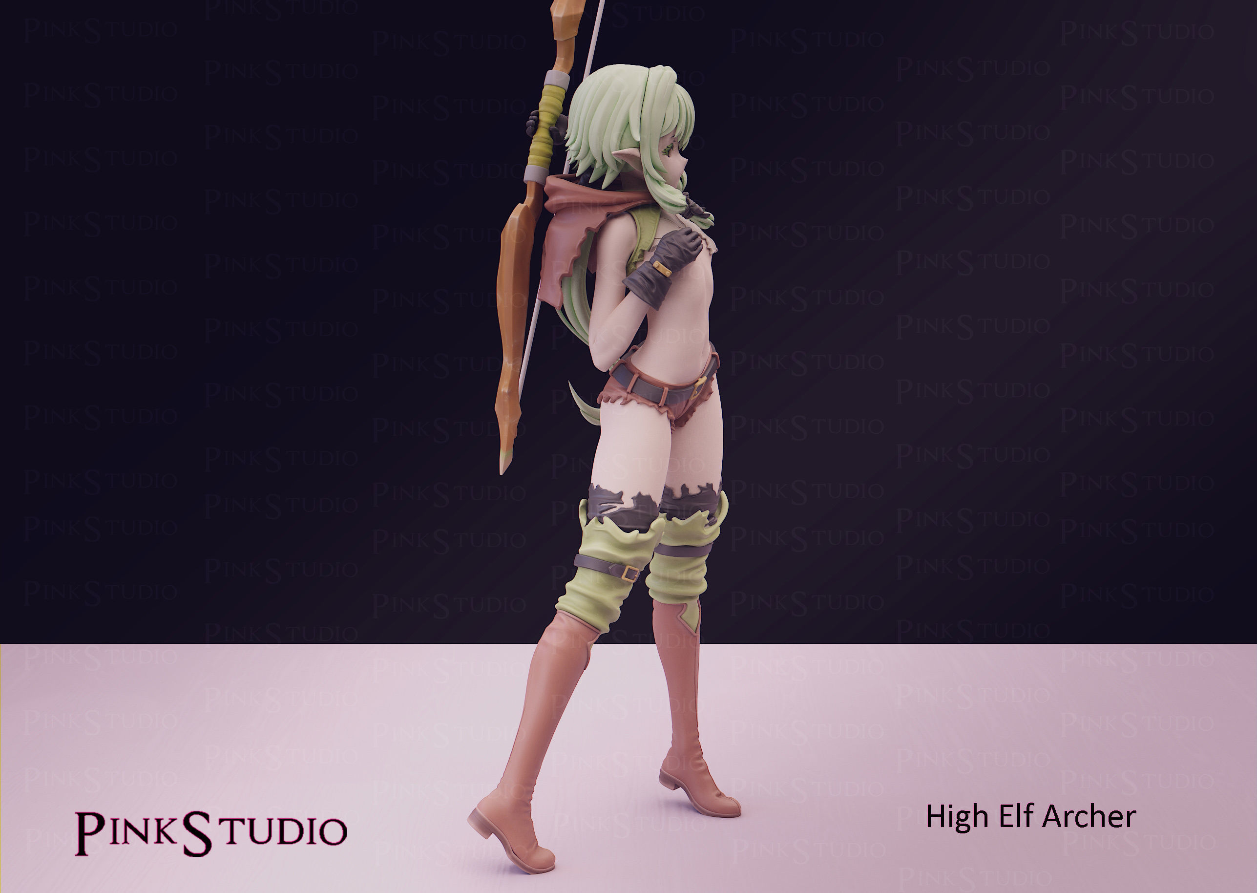 Goblin slayer - High Elf Archer 3D print model_4