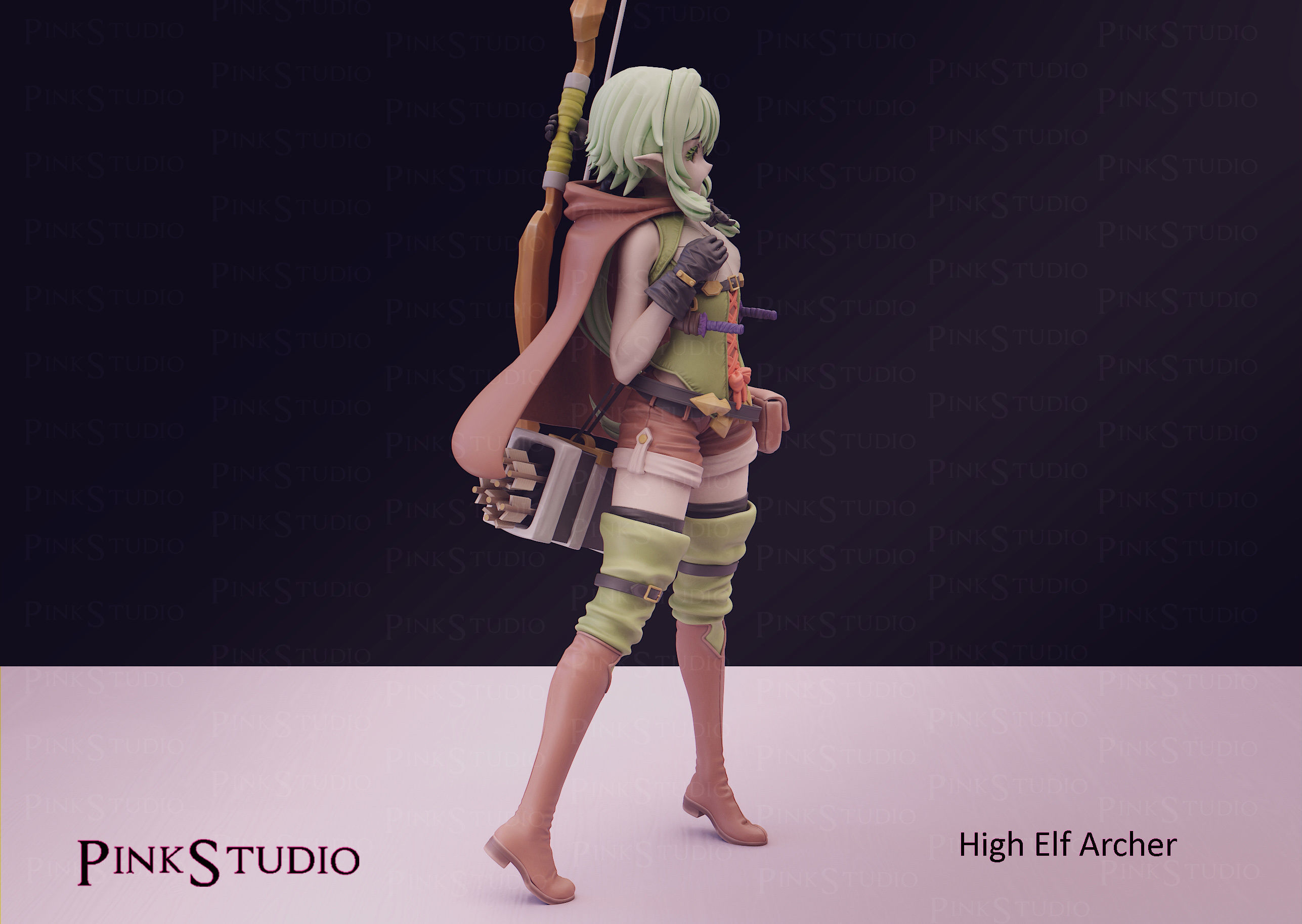 Goblin slayer - High Elf Archer 3D print model_3