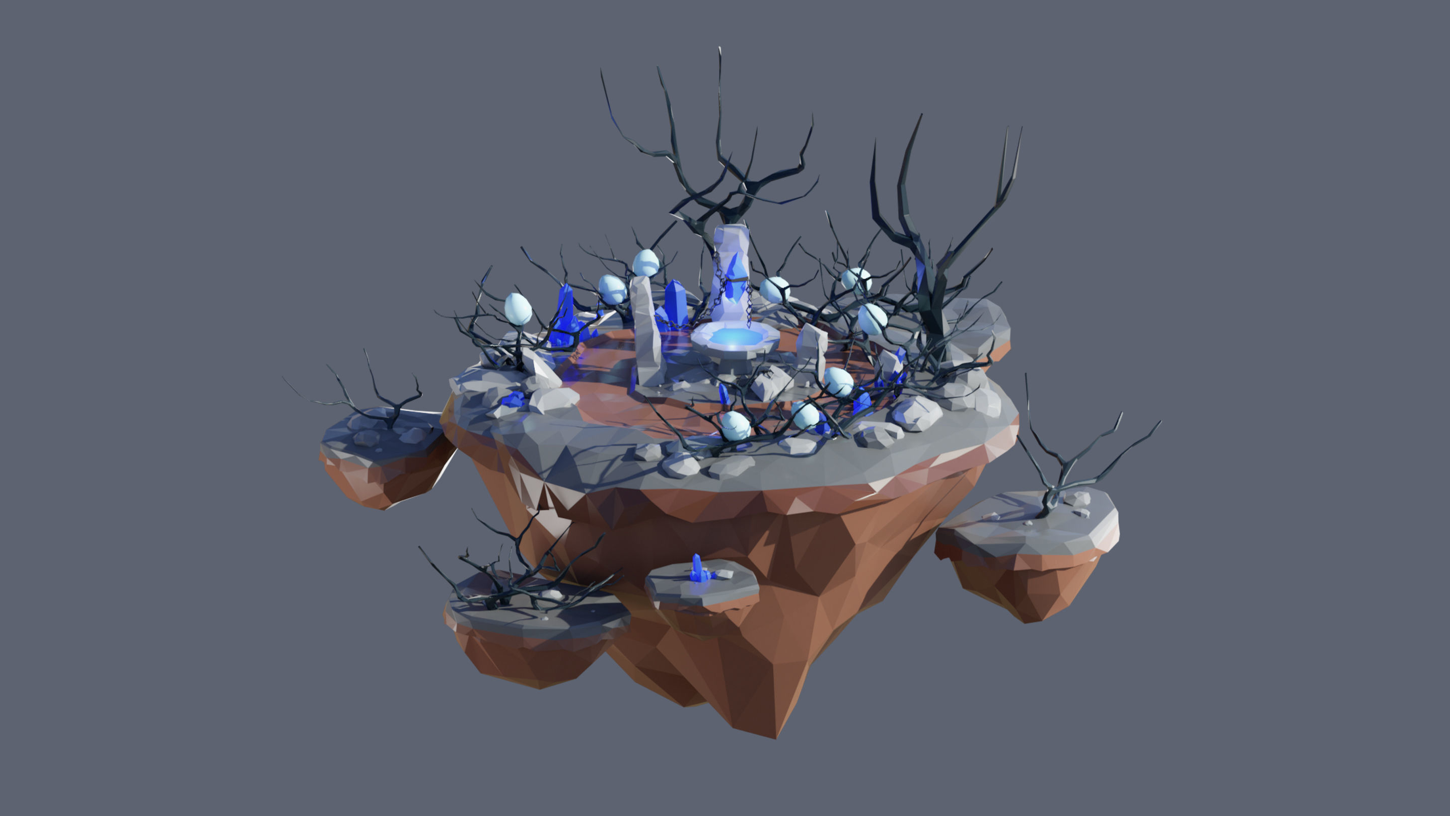 Worlds Islands Low-poly 3D model_74