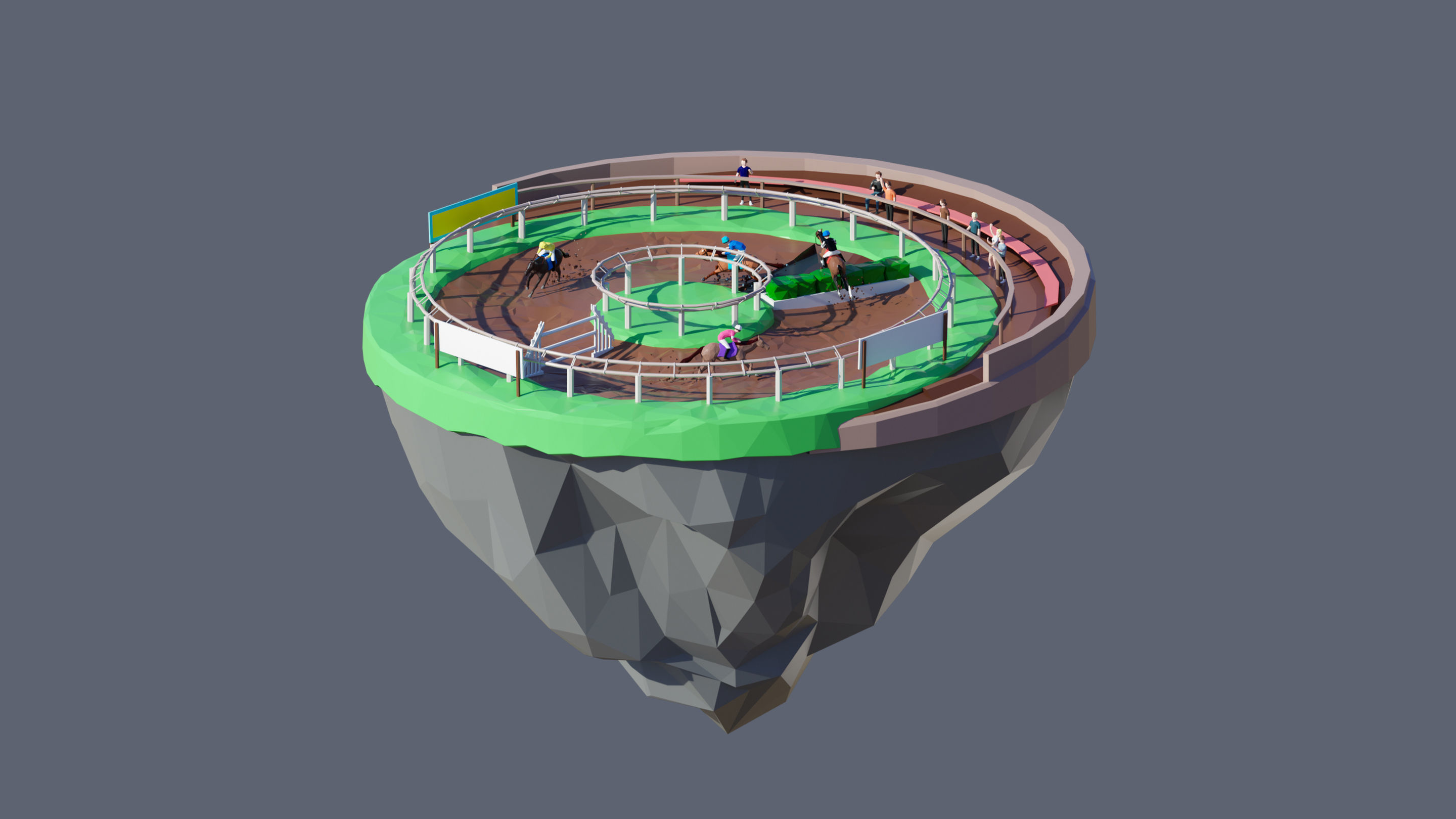 Worlds Islands Low-poly 3D model_82