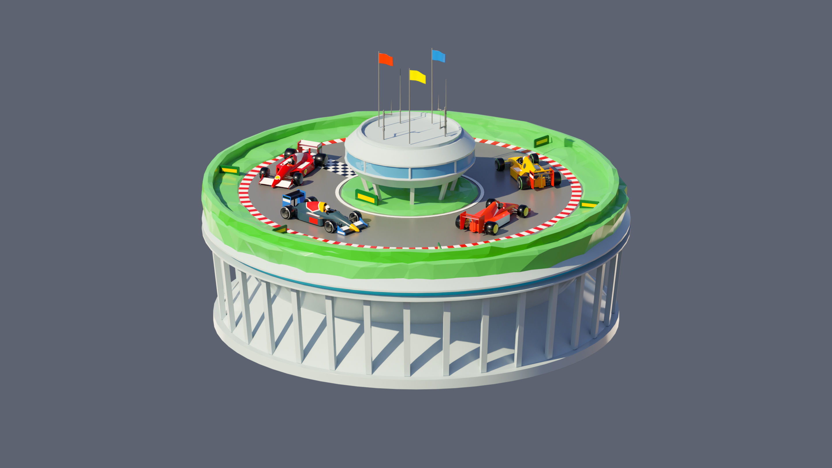 Worlds Islands Low-poly 3D model_107