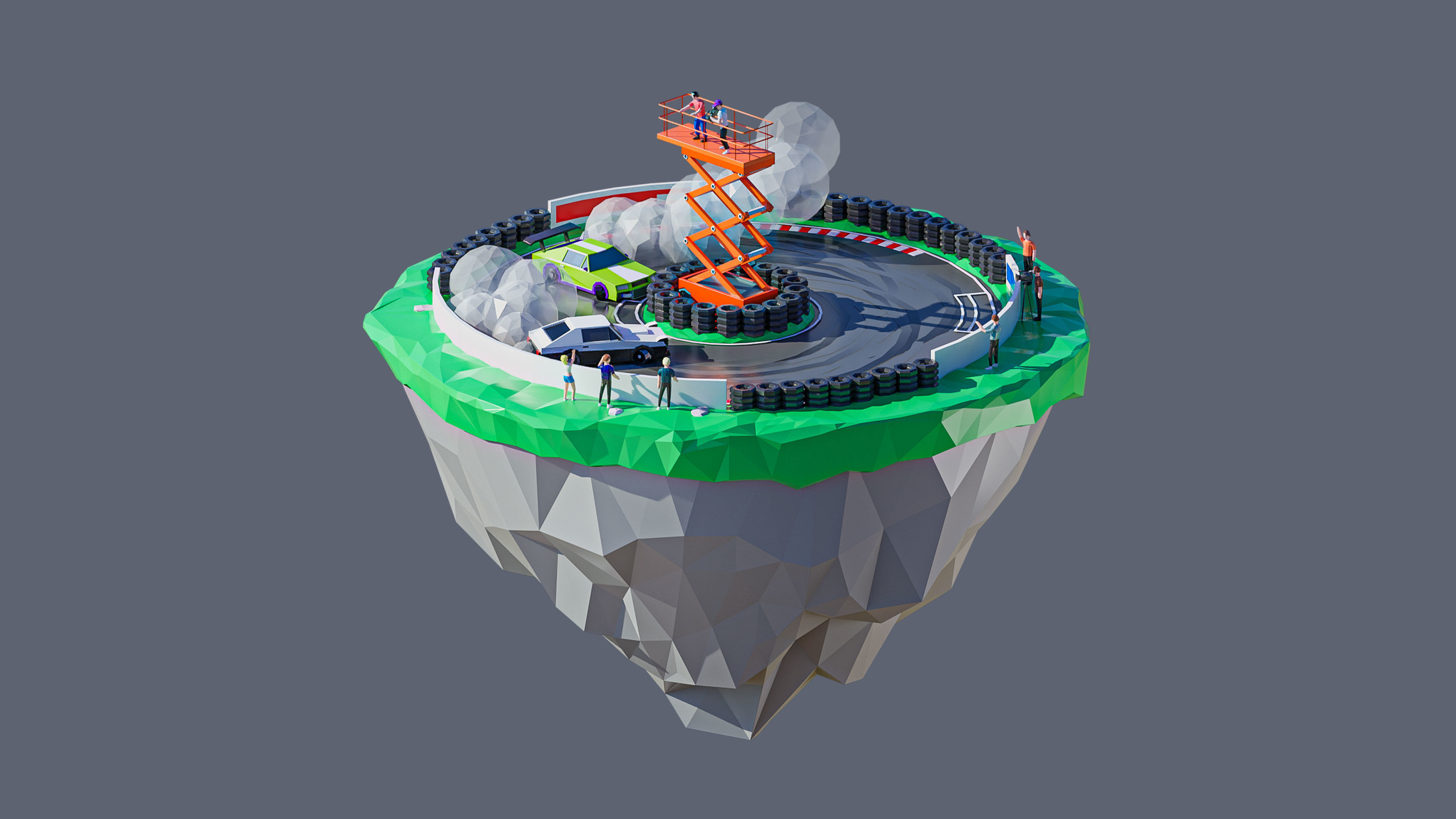 Worlds Islands Low-poly 3D model_39