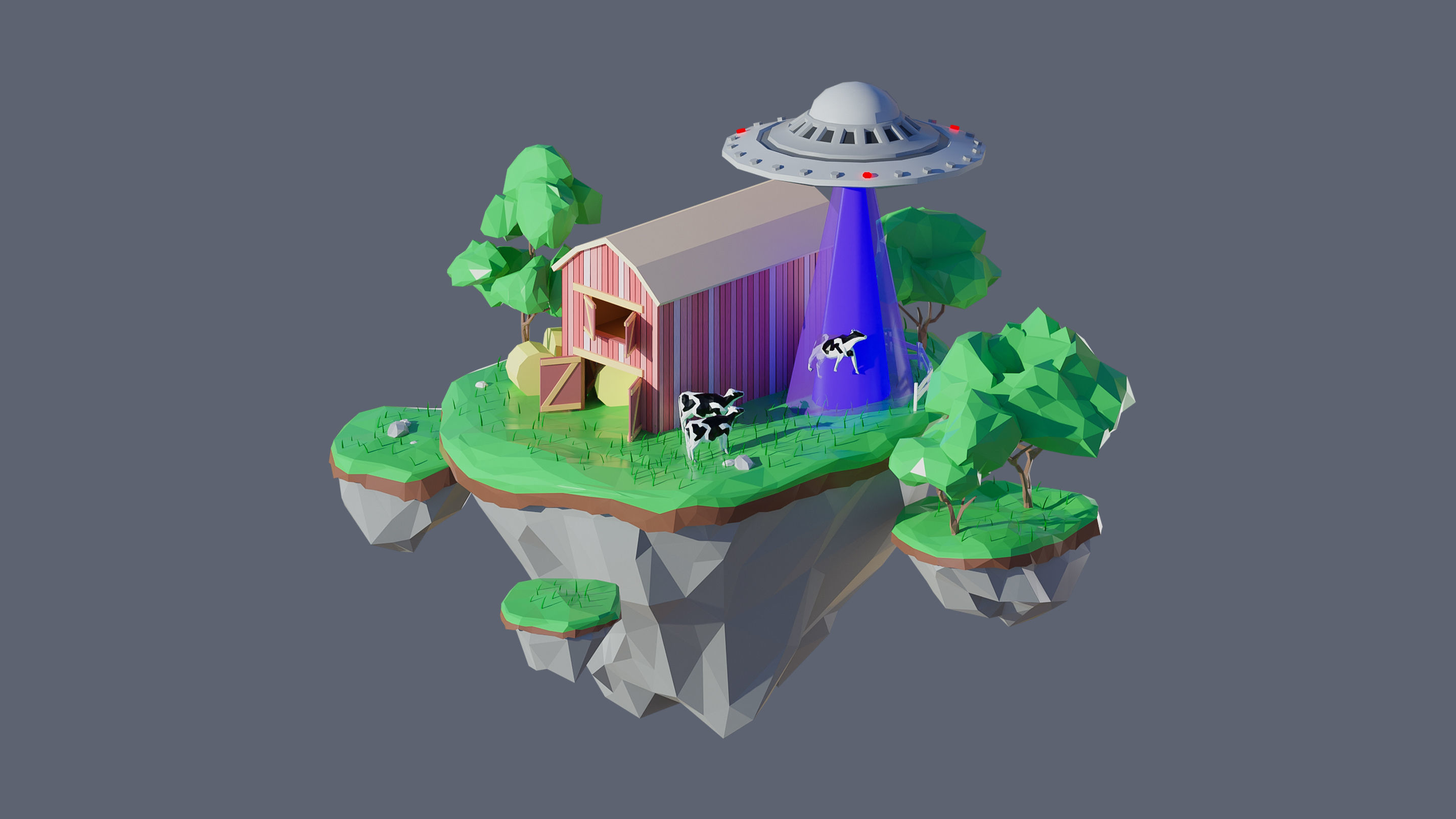 Worlds Islands Low-poly 3D model_70