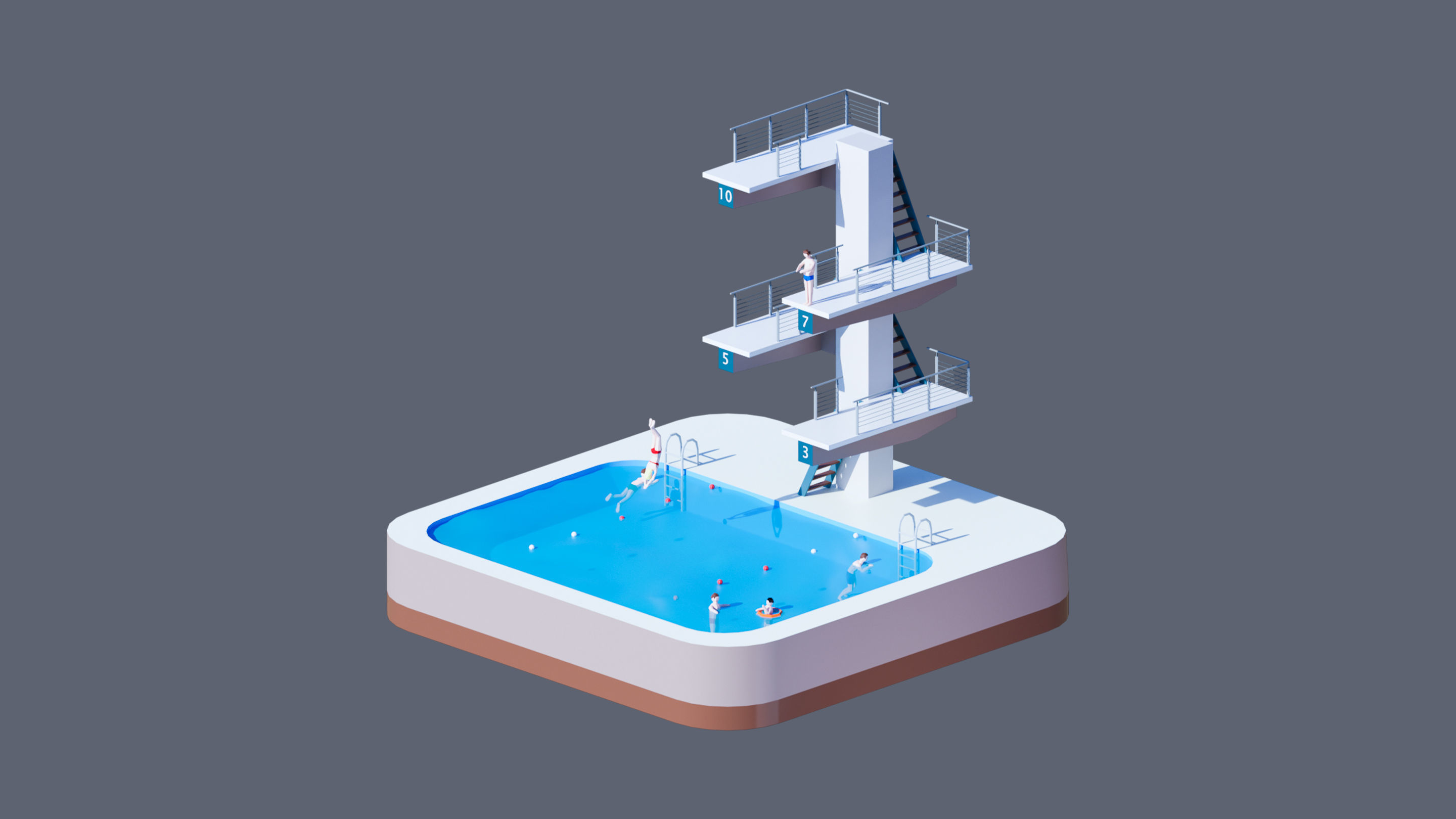 Worlds Islands Low-poly 3D model_79