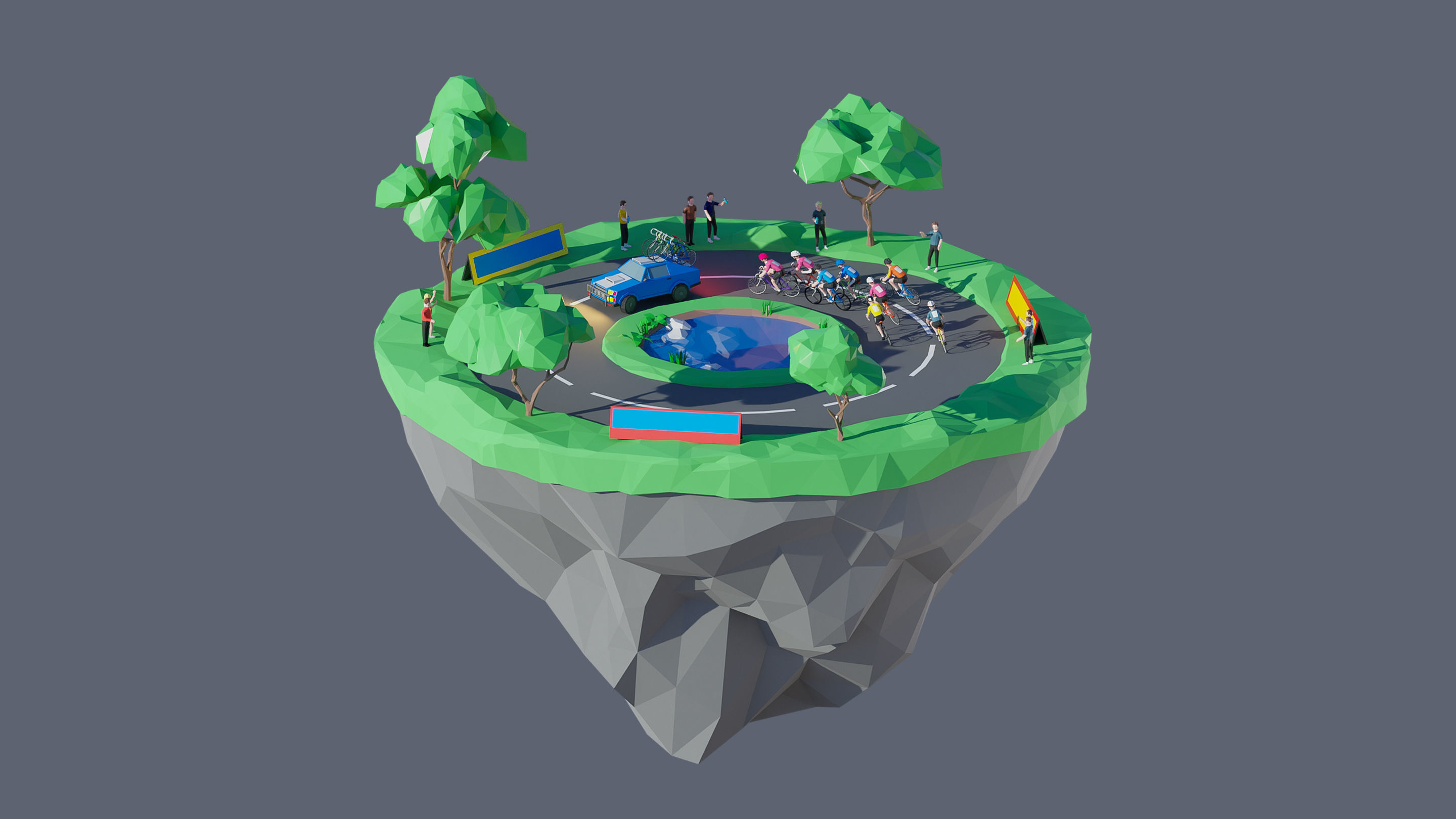 Worlds Islands Low-poly 3D model_71