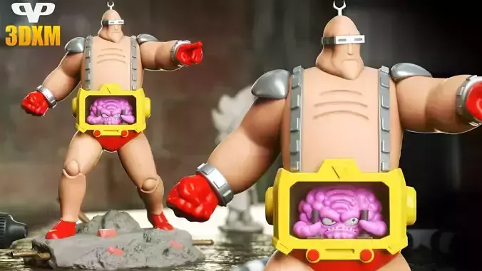 Krang STL for 3D Printing ChibiSTL 3DXM 3D print model