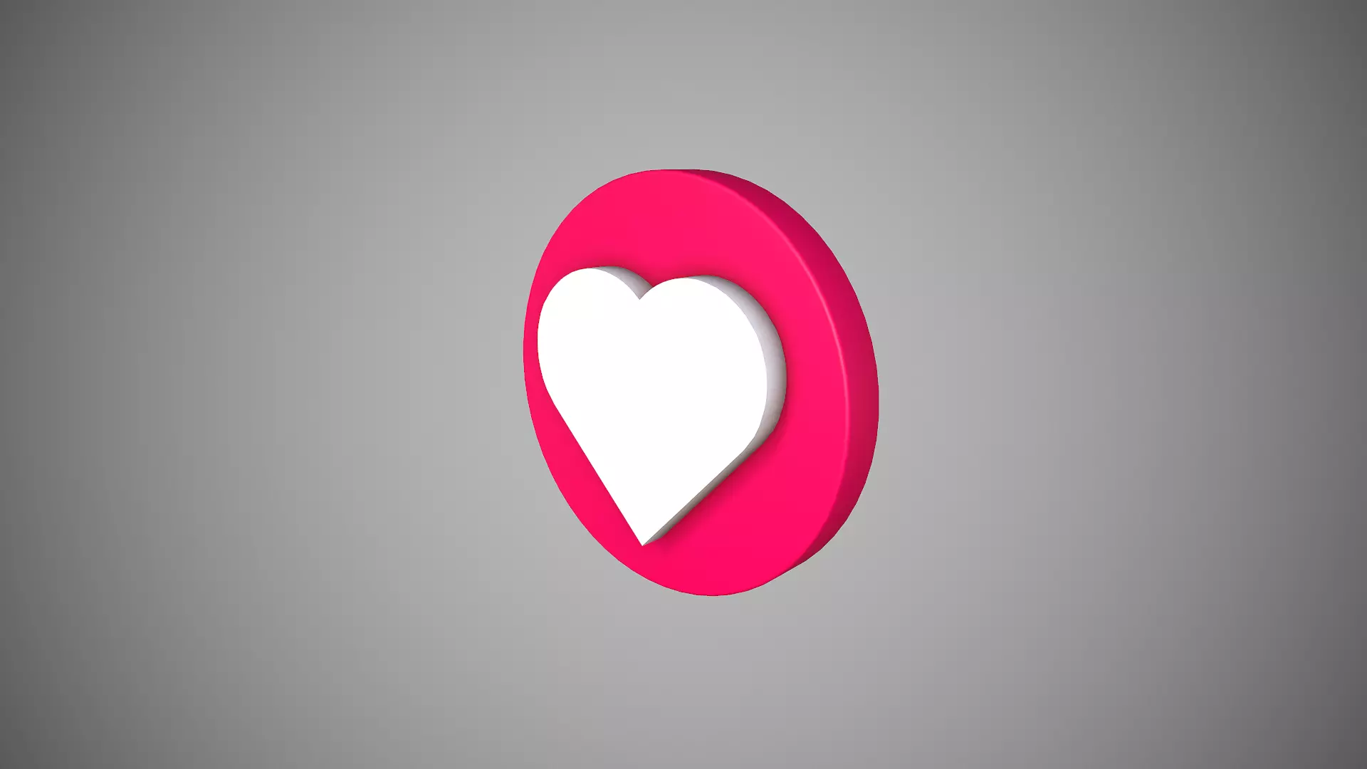 Heart Icon Like Low-poly 3D model_0