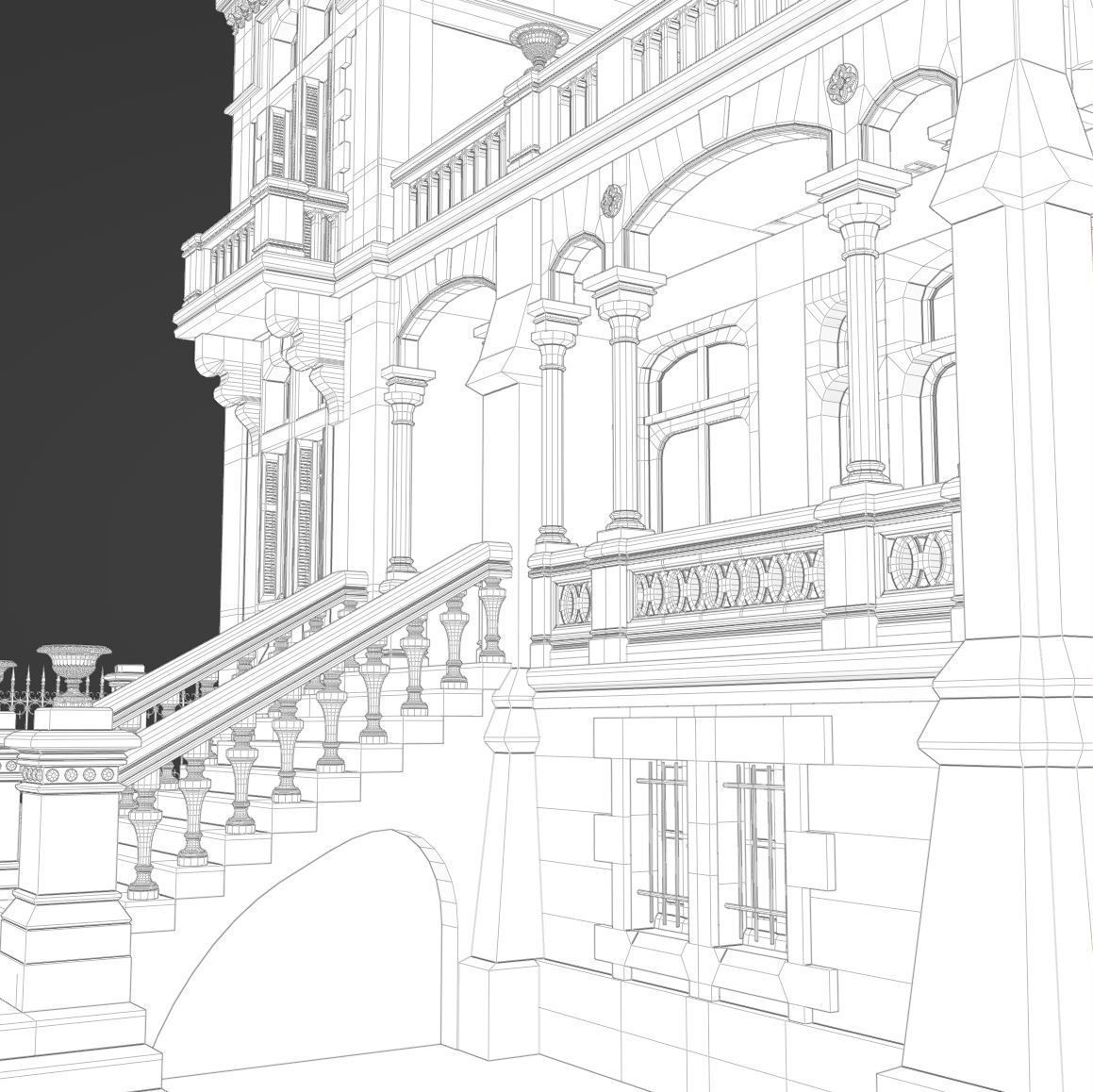 Haunted Neo Gothic Mansion 3D model_17