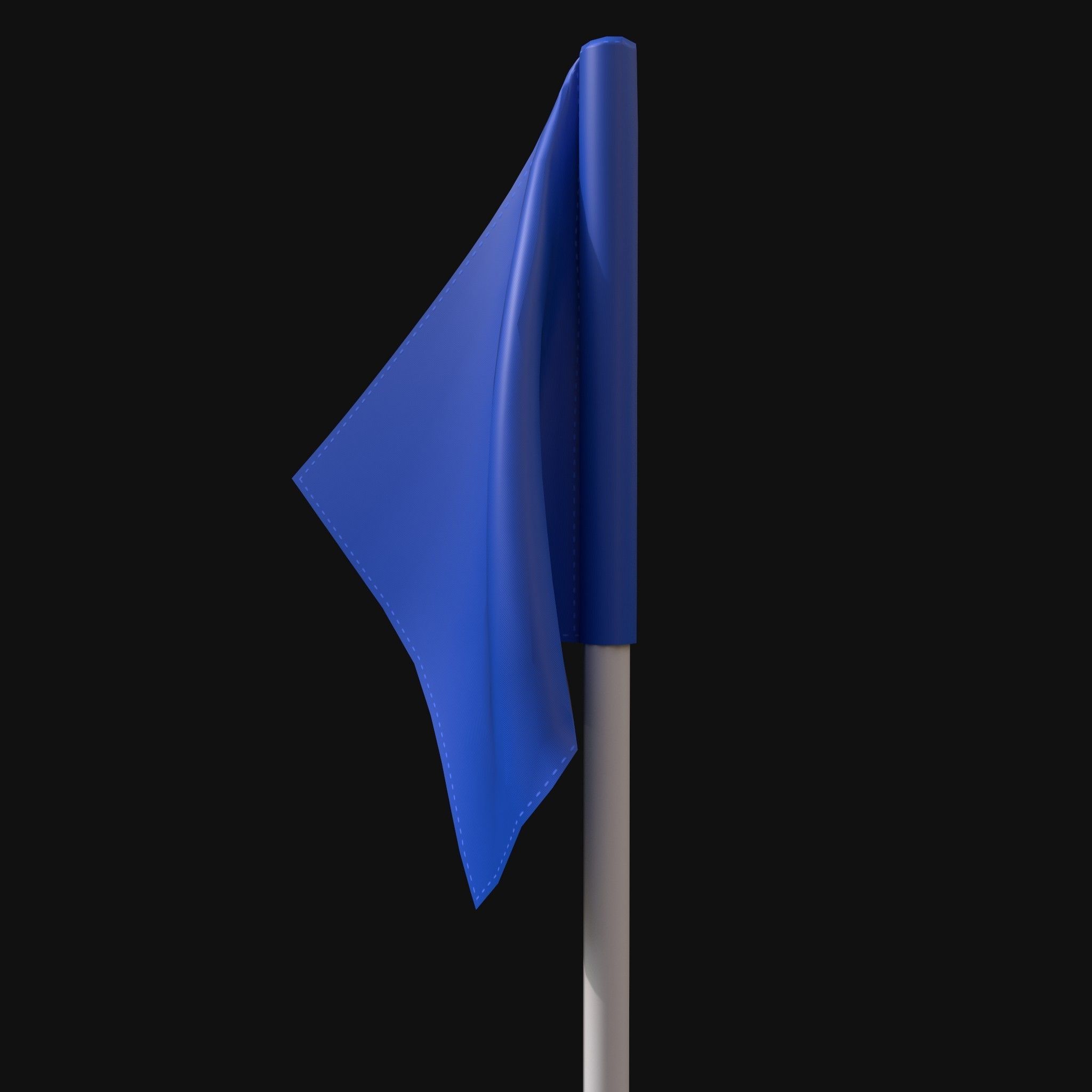 Corner Flag Low-poly 3D model_2
