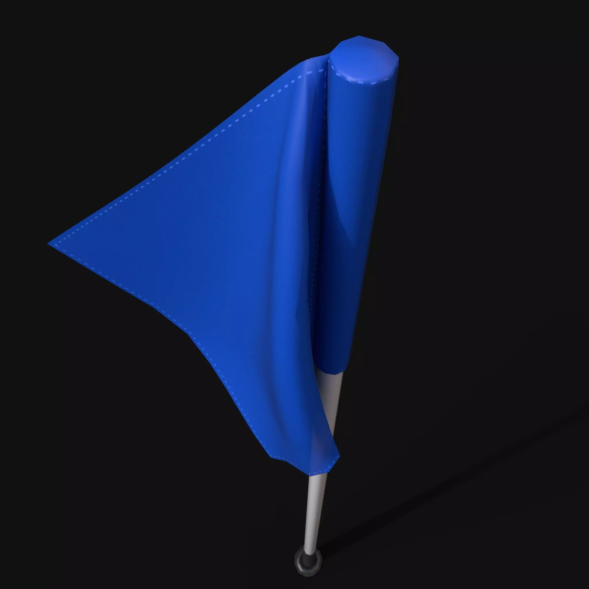 Corner Flag Low-poly 3D model_0