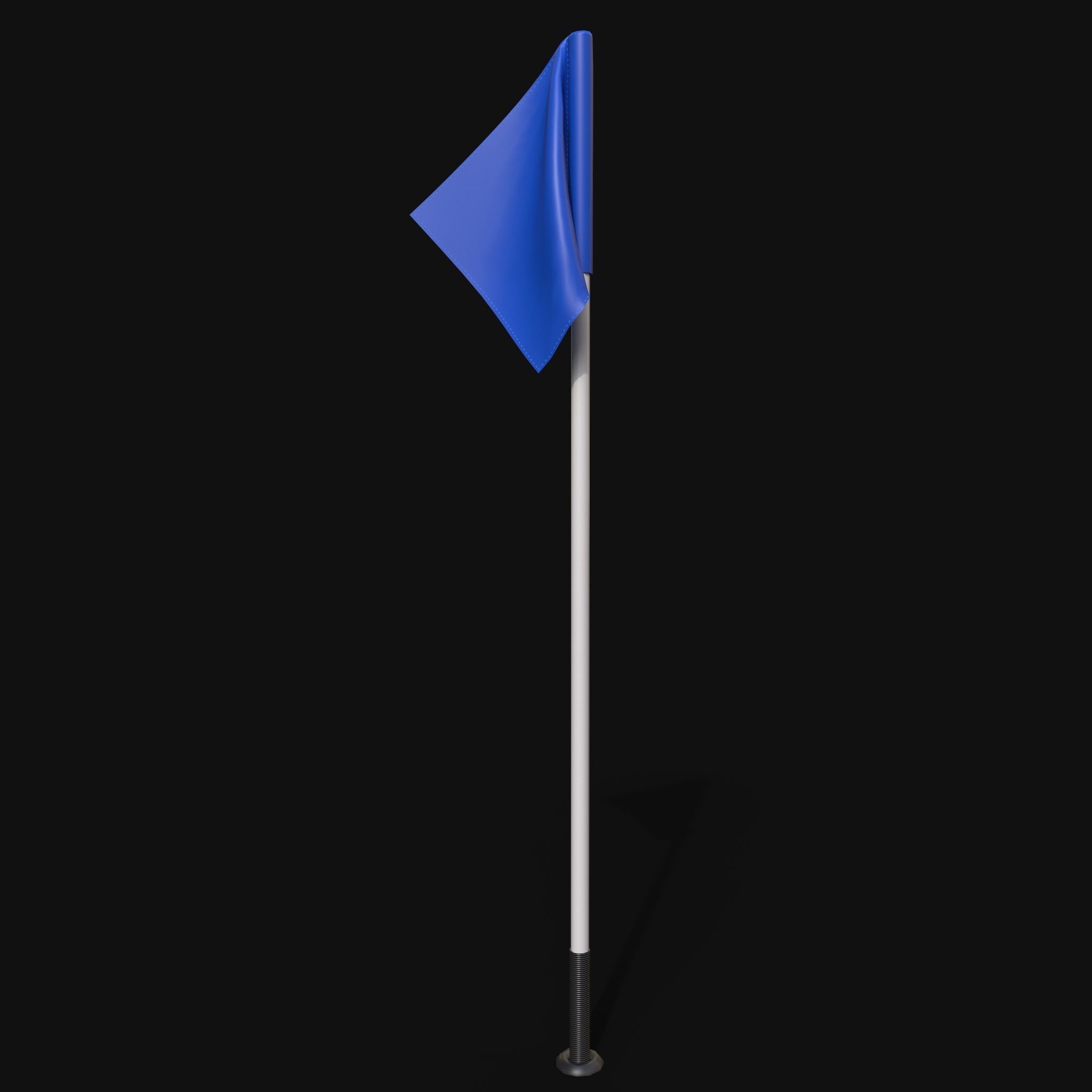 Corner Flag Low-poly 3D model_1