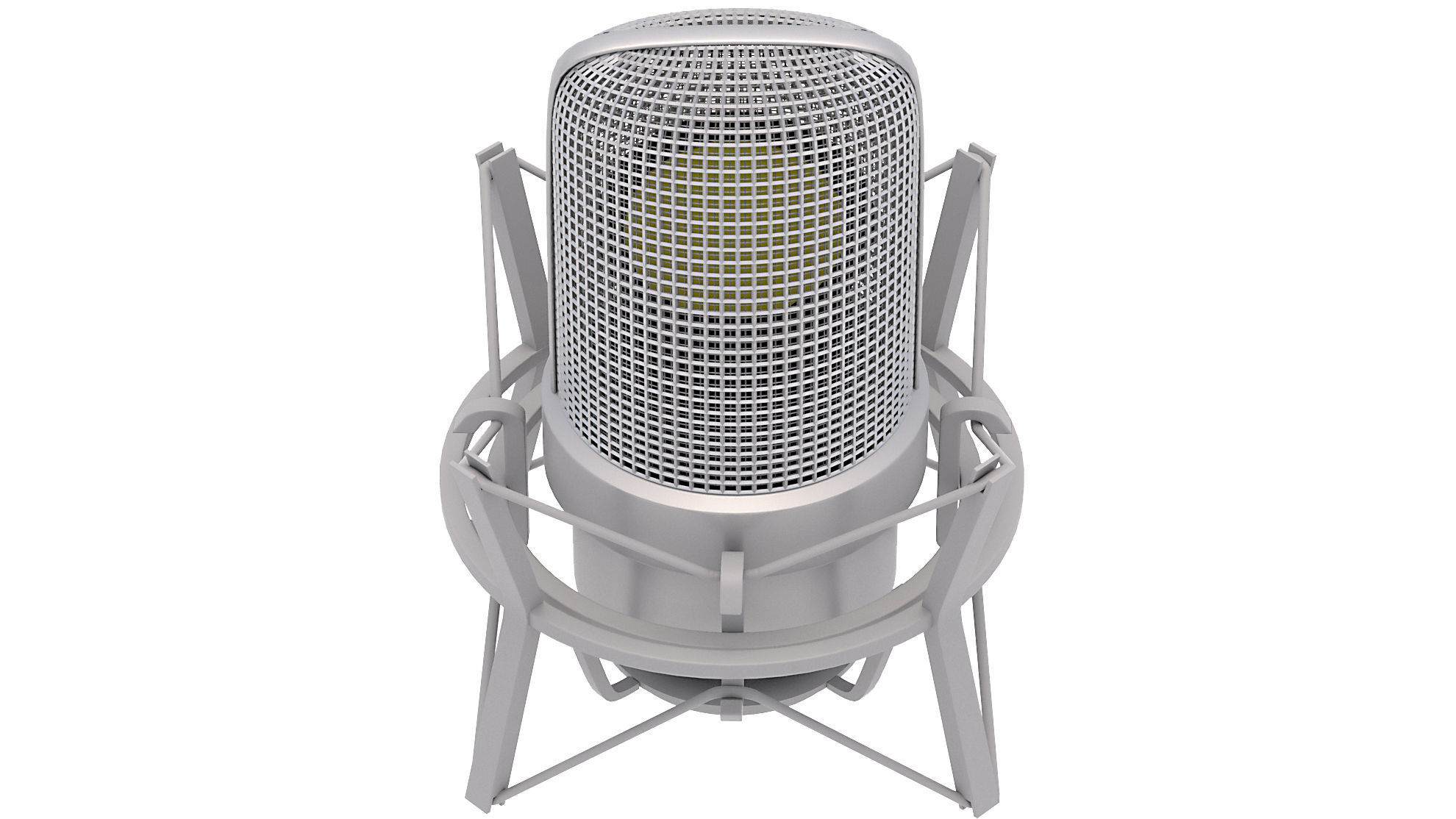 Neumann TLM 49 Microphone with Stand 3D model_5