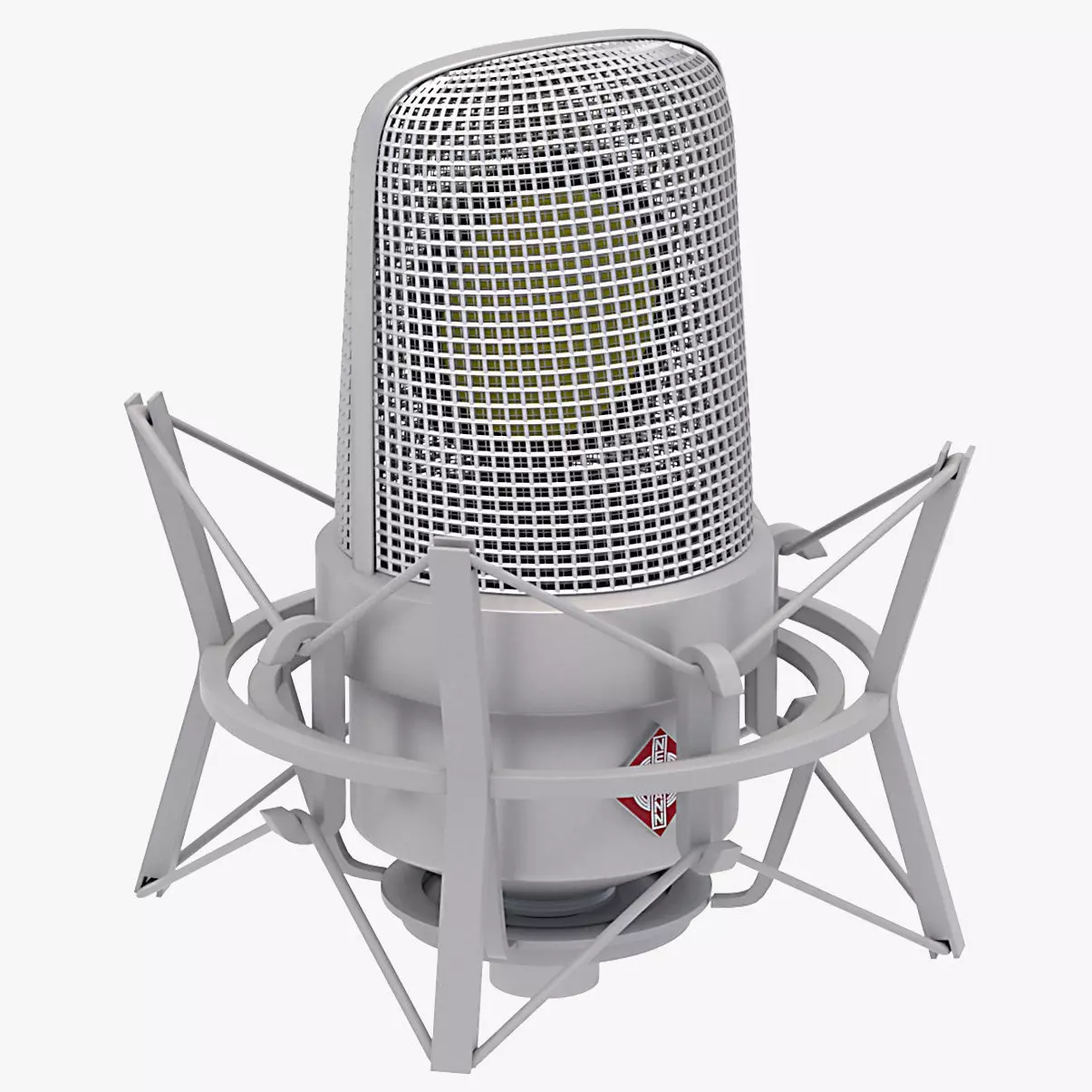 Neumann TLM 49 Microphone with Stand 3D model_0