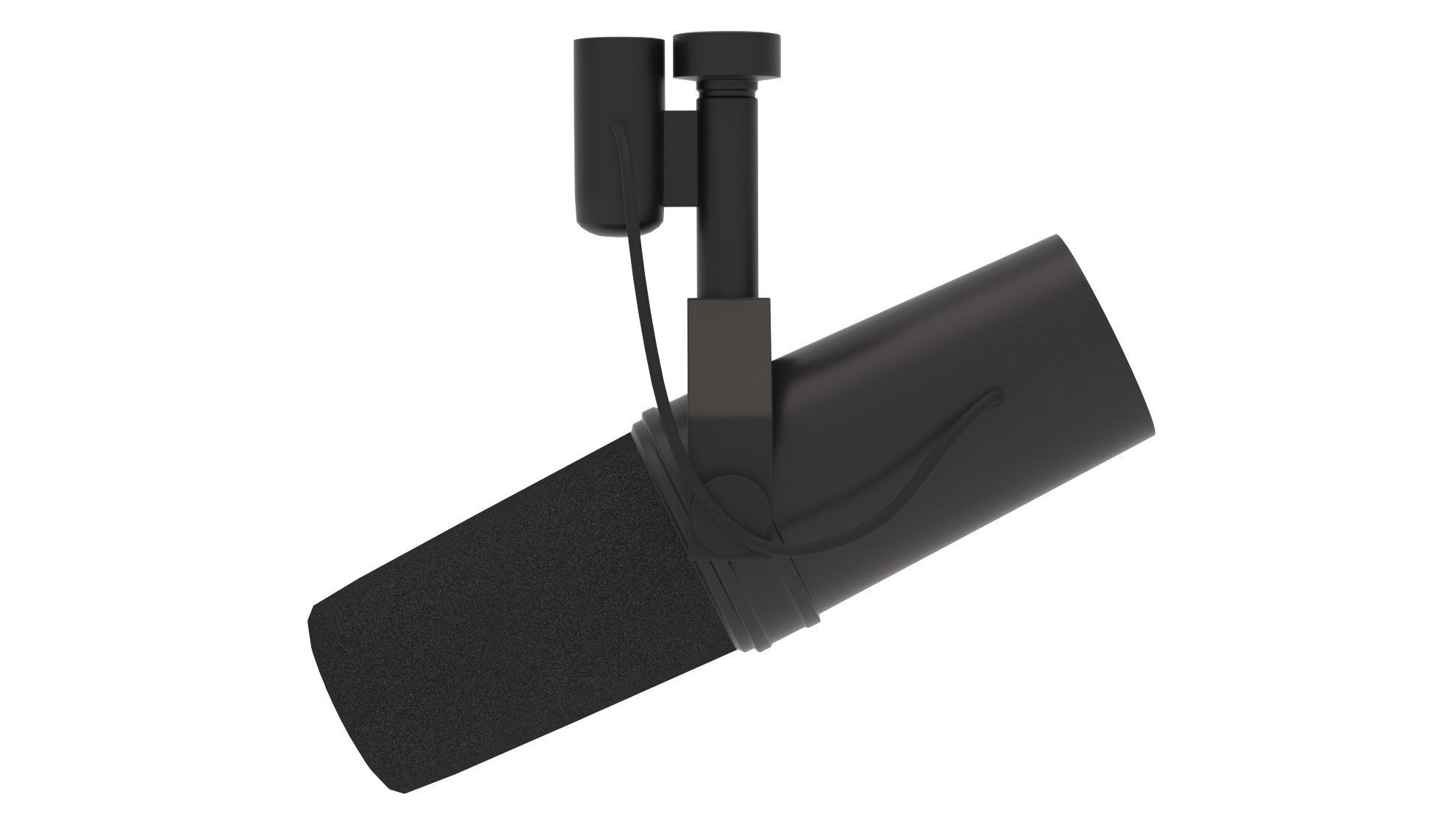 Shure SM7B Microphone 3D model_5
