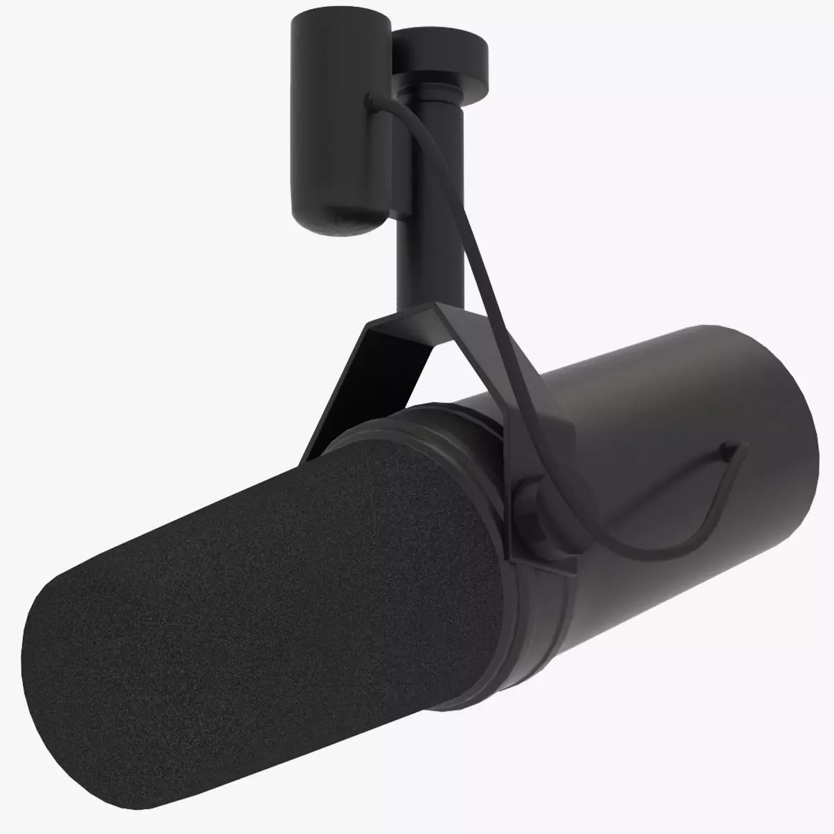 Shure SM7B Microphone 3D model_0