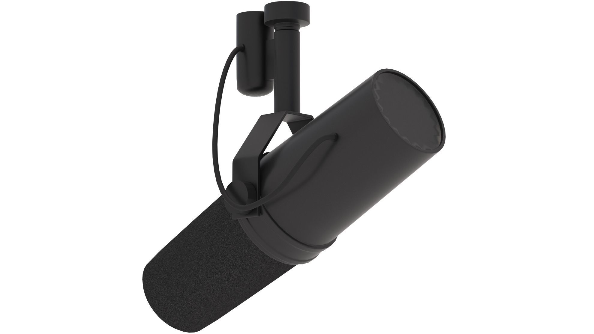 Shure SM7B Microphone 3D model_2