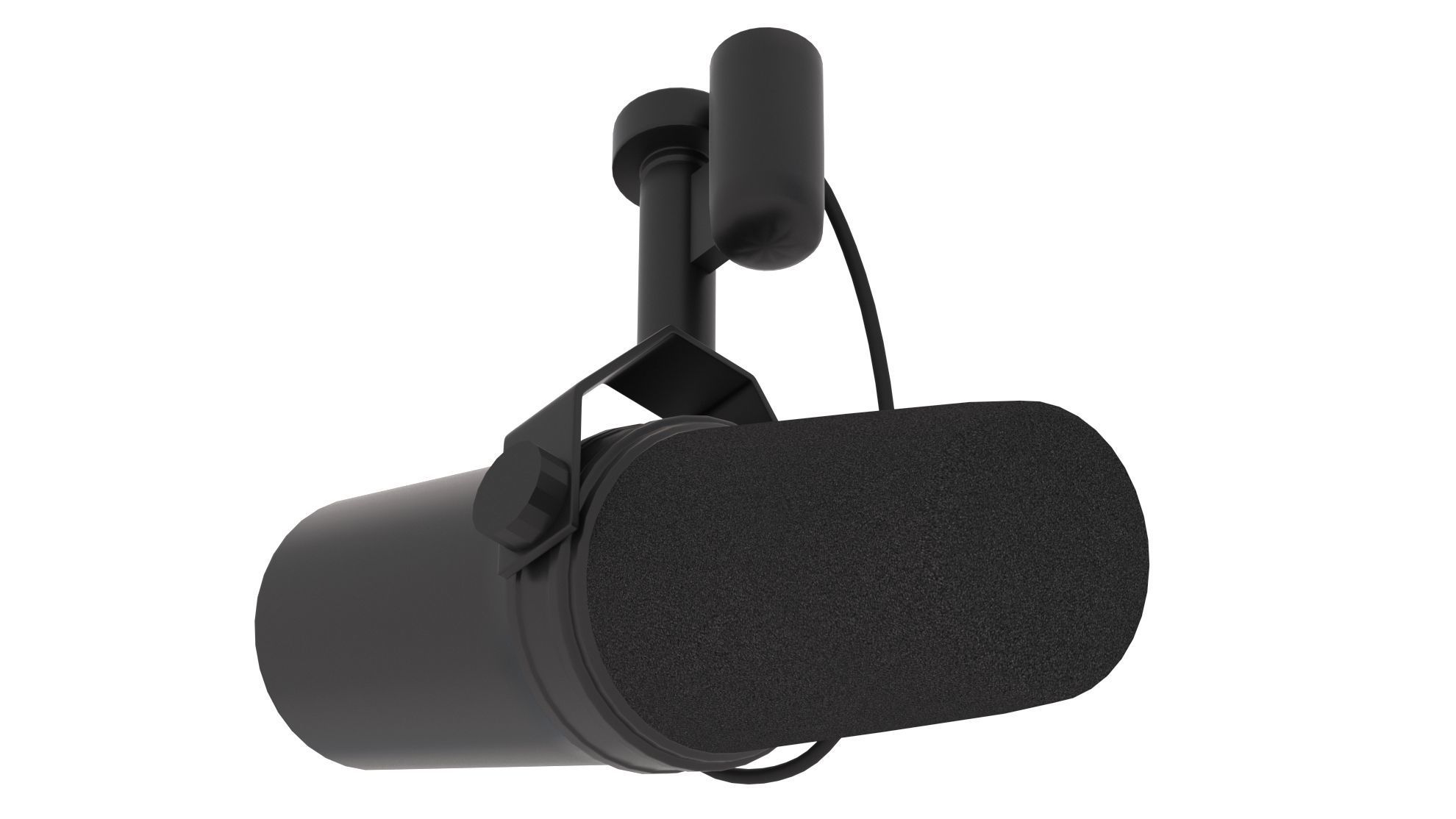 Shure SM7B Microphone 3D model_4