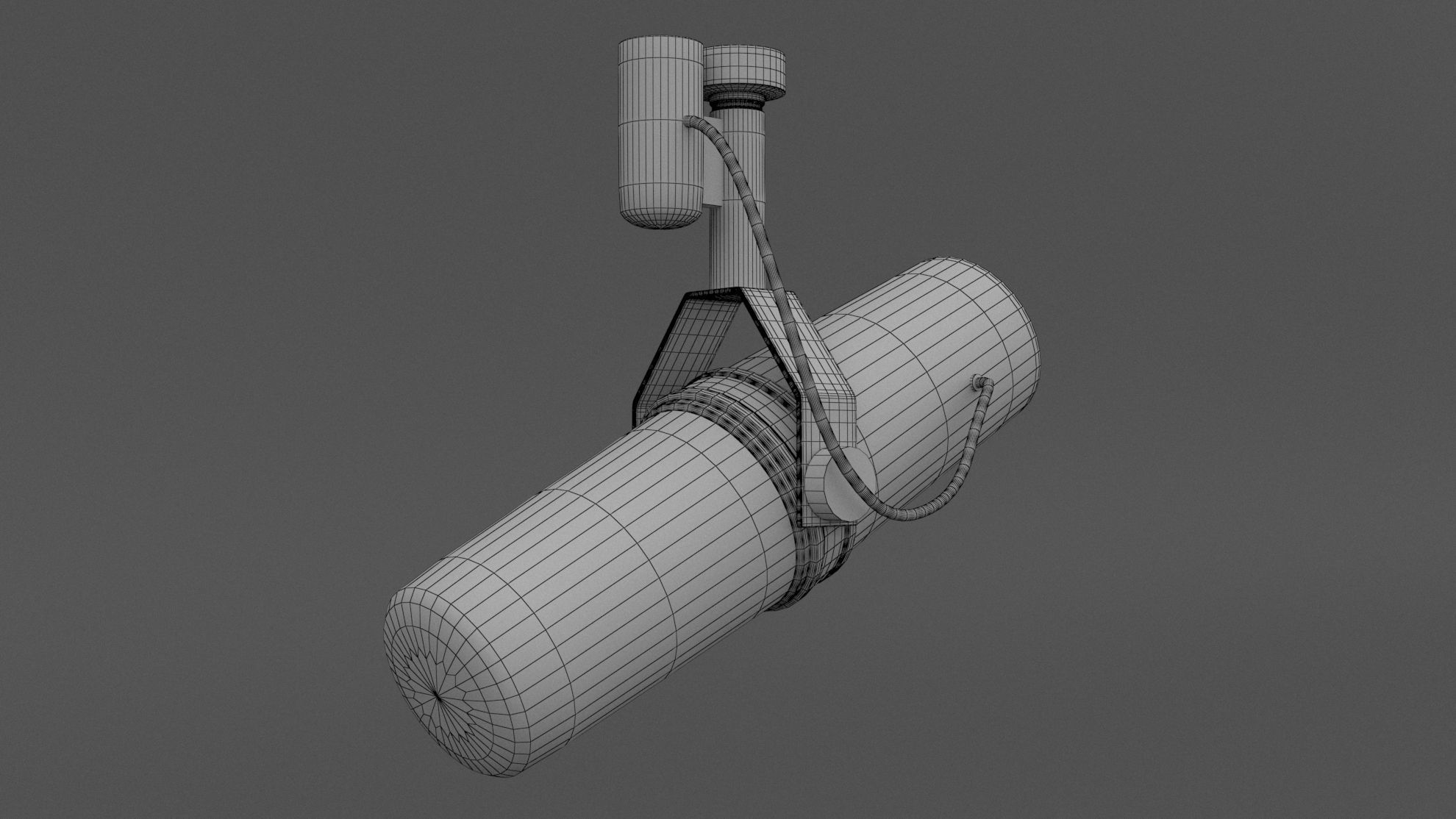 Shure SM7B Microphone 3D model_6