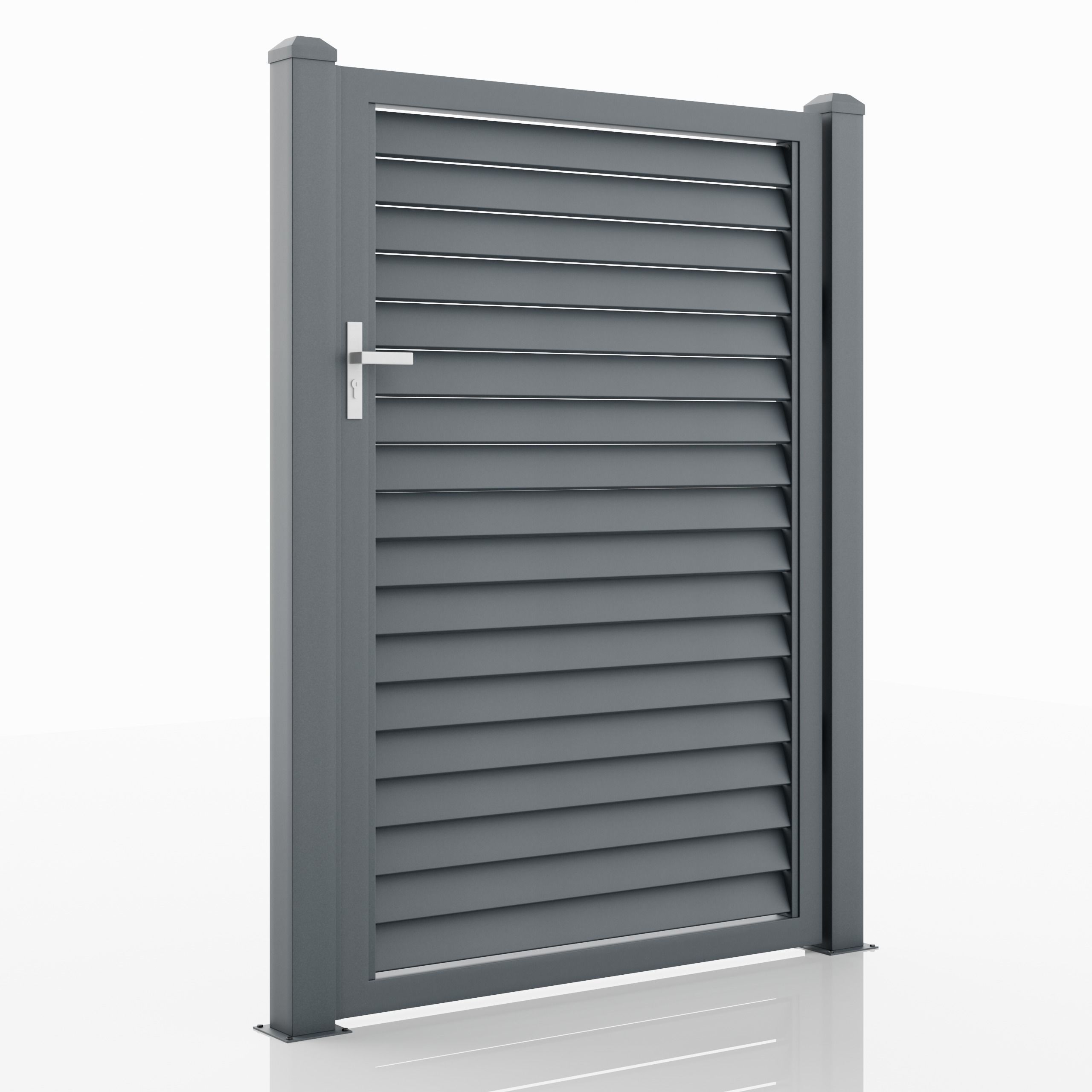 Aluminum Walkway Gate -Model 1- 3D model_1