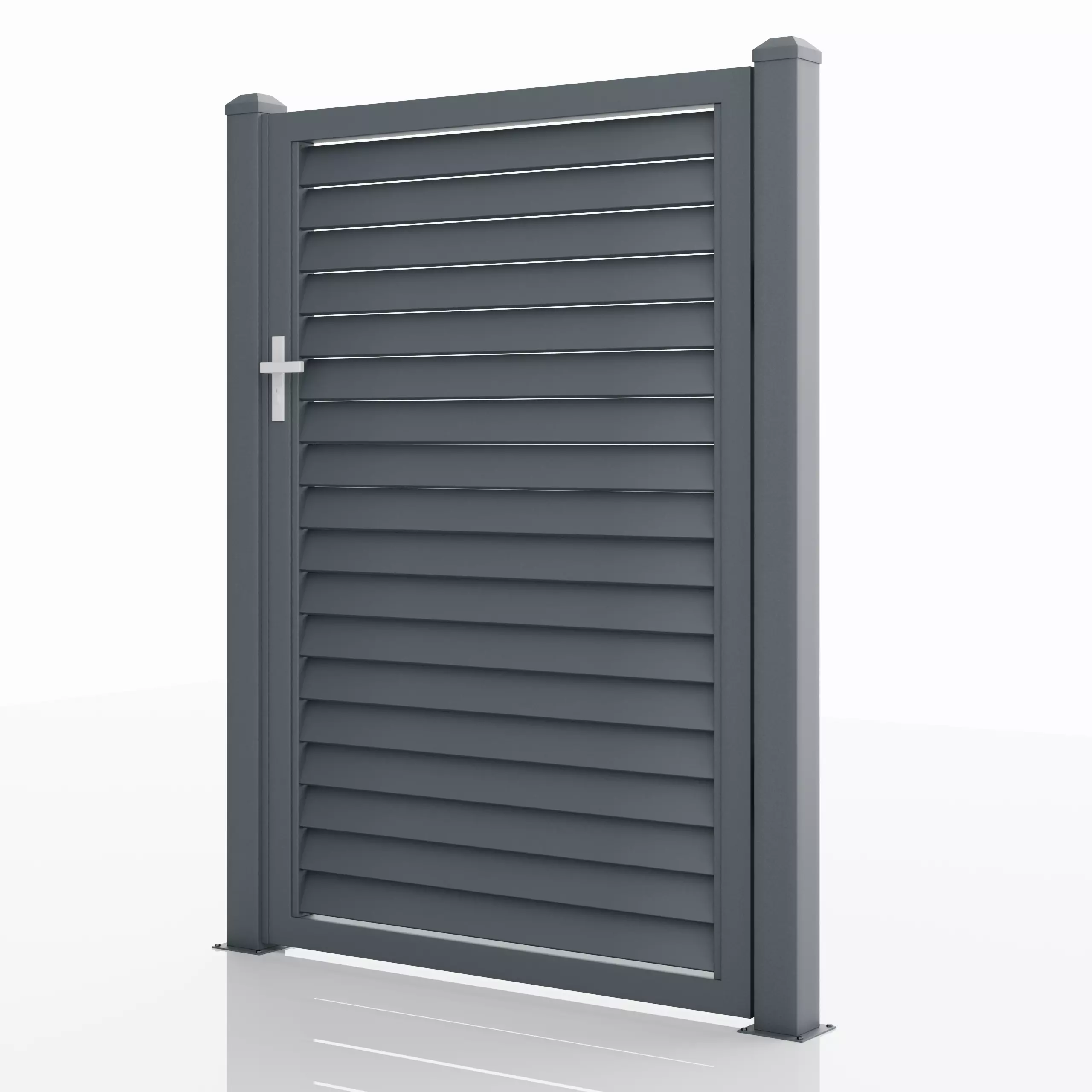 Aluminum Walkway Gate -Model 1- 3D model_0