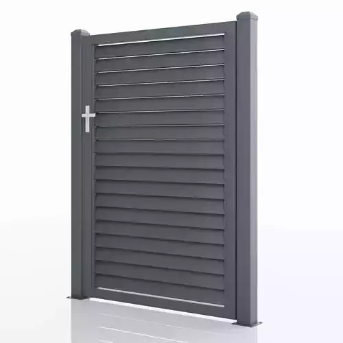 Aluminum Walkway Gate -Model 1- 3D model