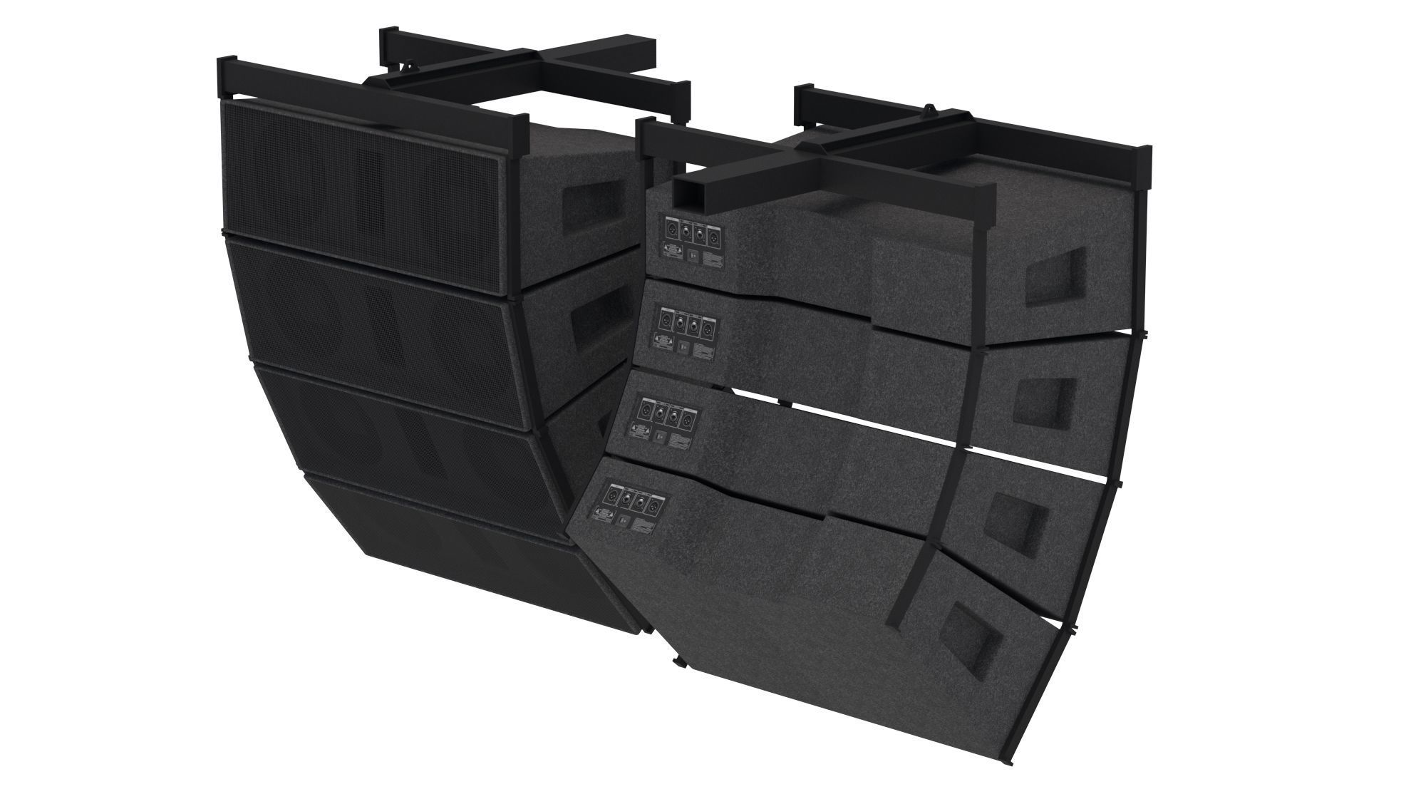 Line Array System Speaker 3D model_6