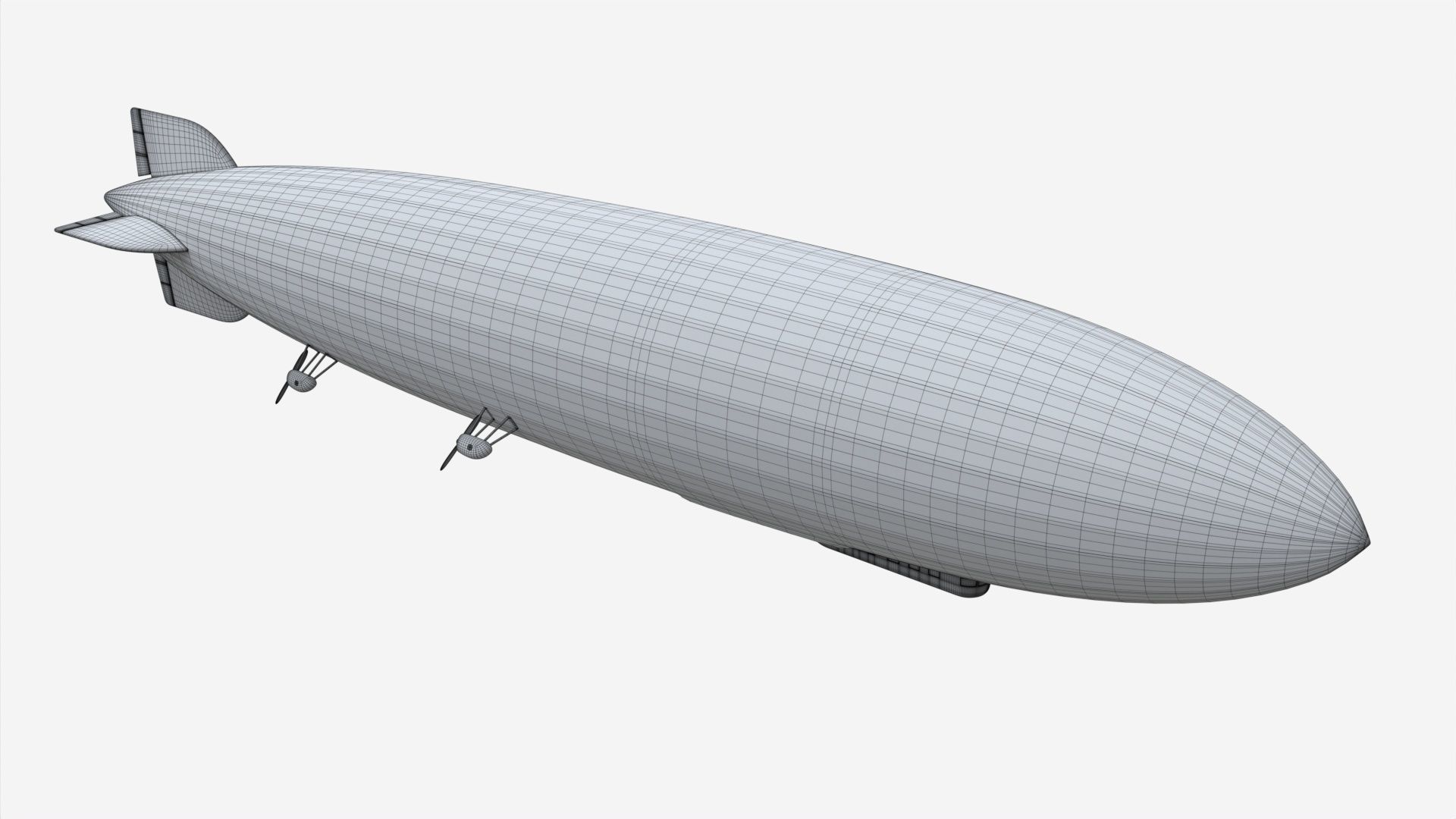 Airship Gindenburg 3D model_7