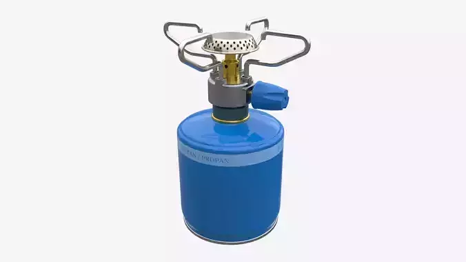 Camping Gas Stove with Cartridge Mockup 01
