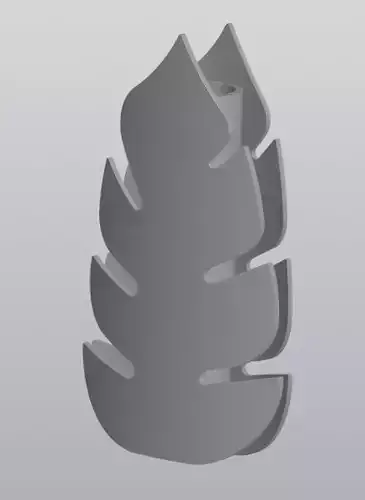 Vase Philodendron leaf