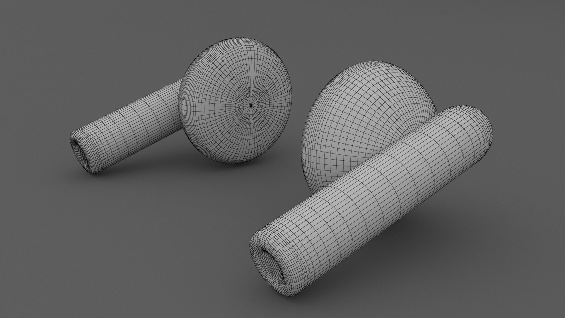 Earphones Earbuds 3D model_7