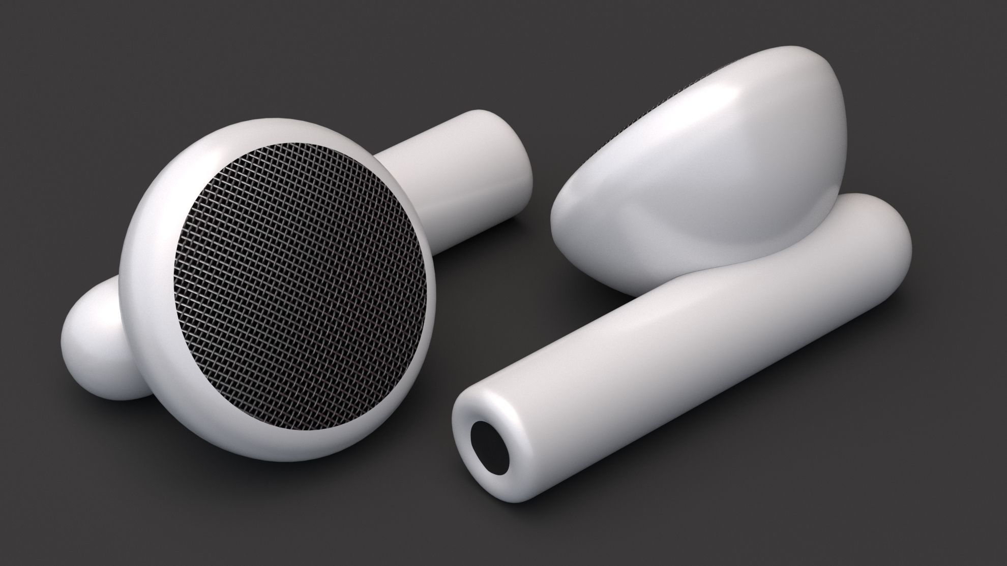 Earphones Earbuds 3D model_5