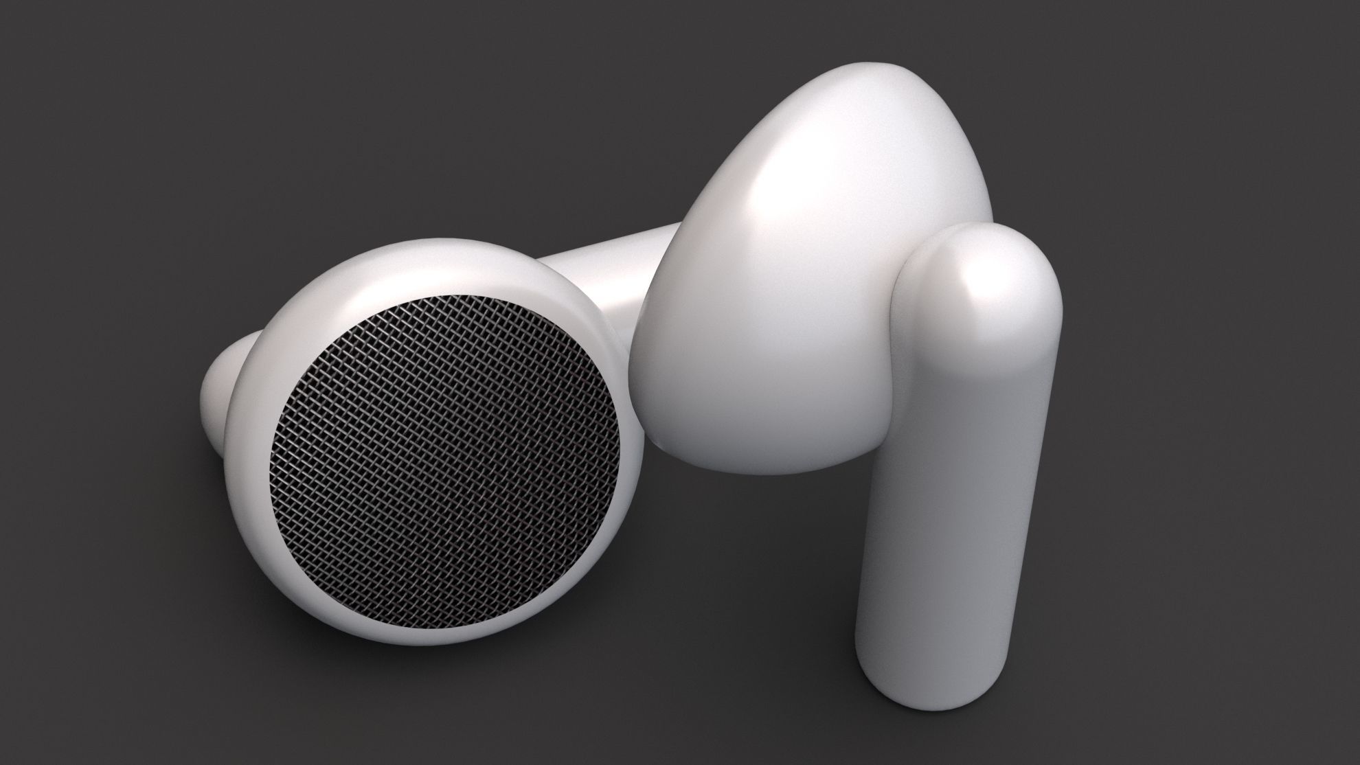 Earphones Earbuds 3D model_4