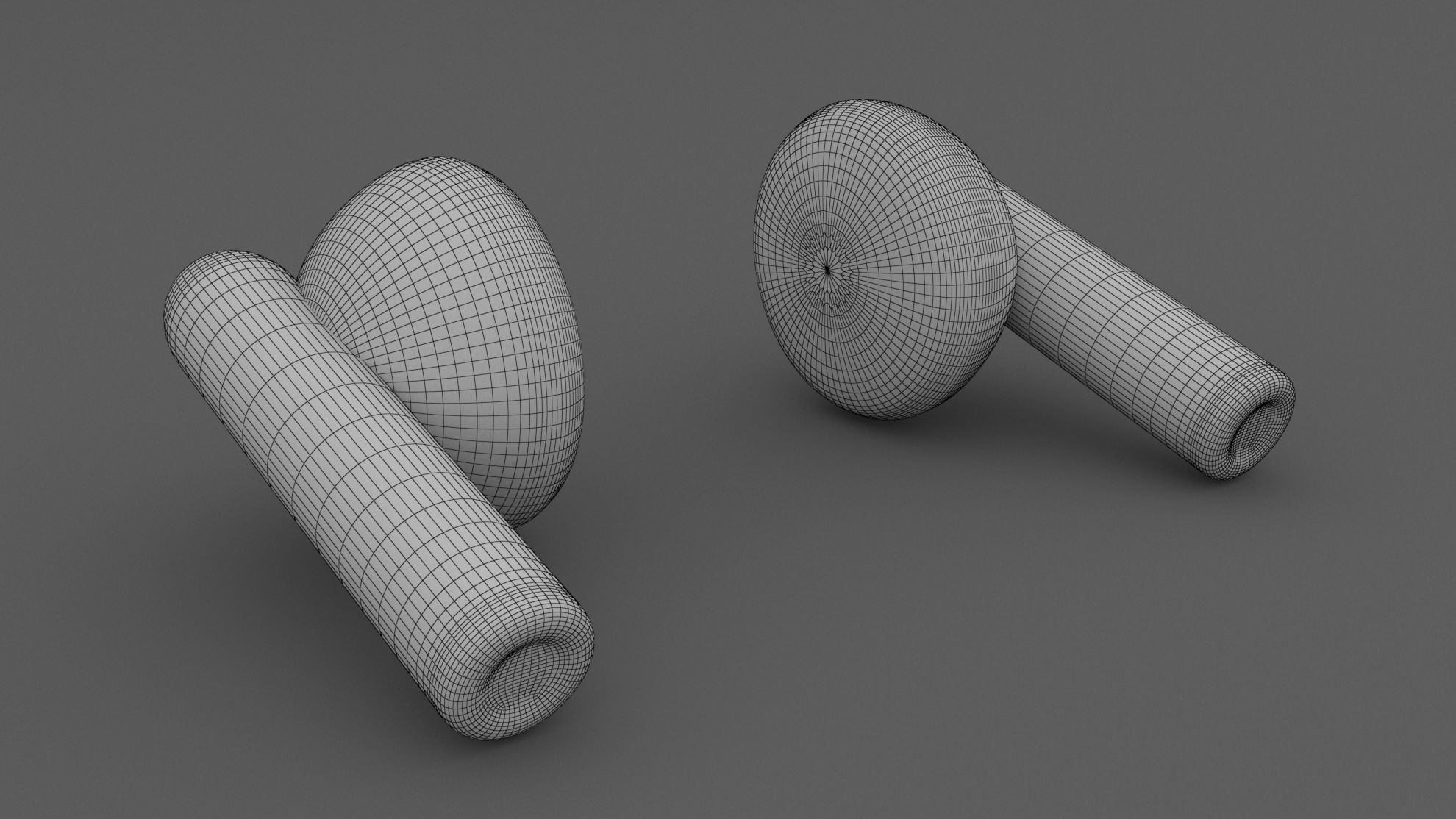 Earphones Earbuds 3D model_6